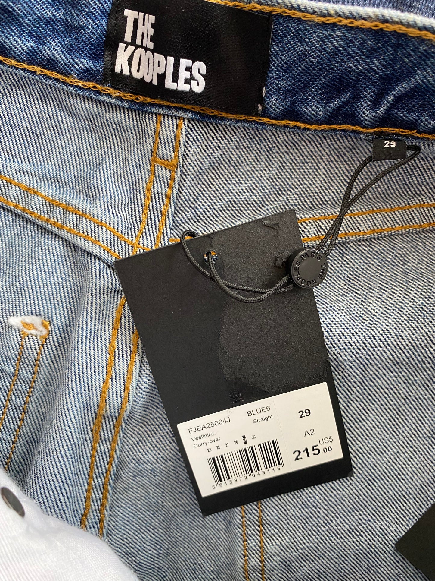 The kooples blue straight jeans W27