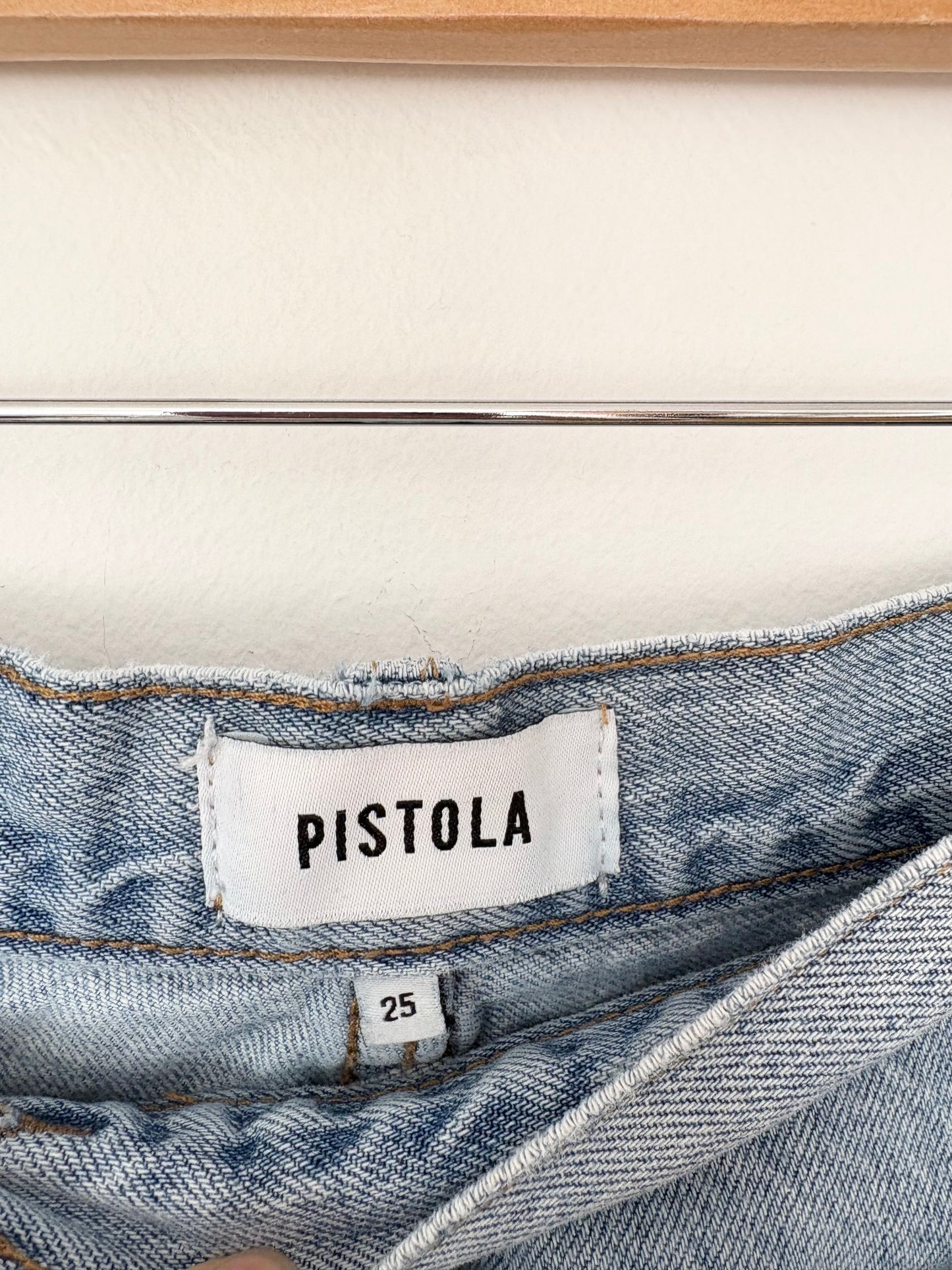 Pistola Bobbie crossover wide leg jeans W25