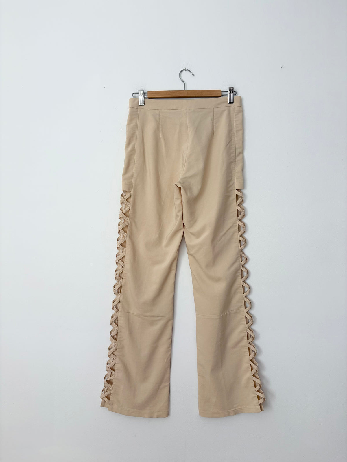 Vintage flare criss cross pants S/M
