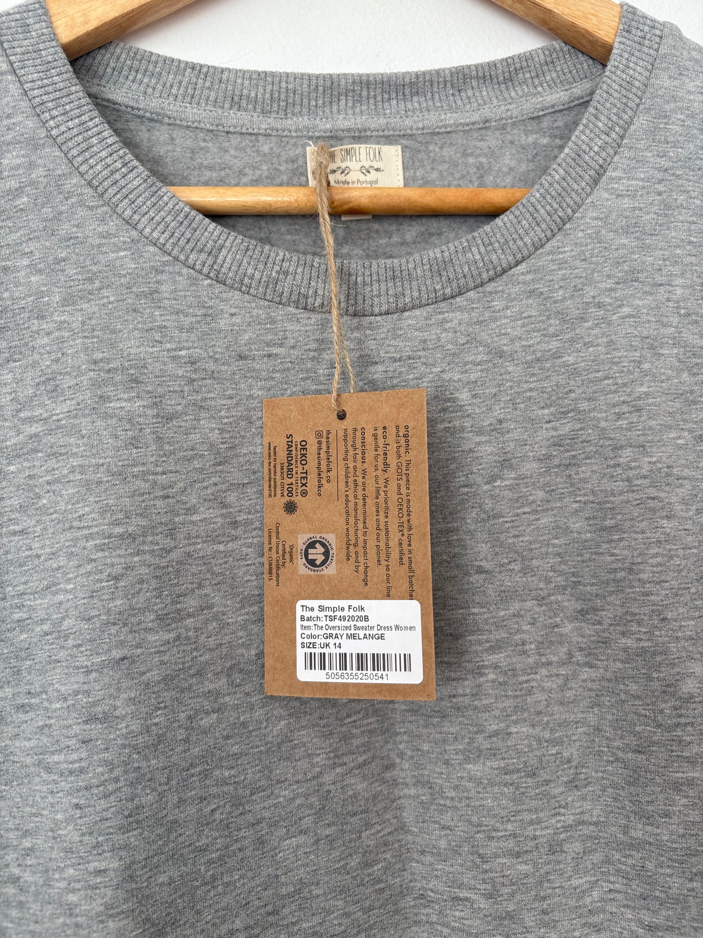 The simple folk oversized sweater dress in grey *Multiple sizes*