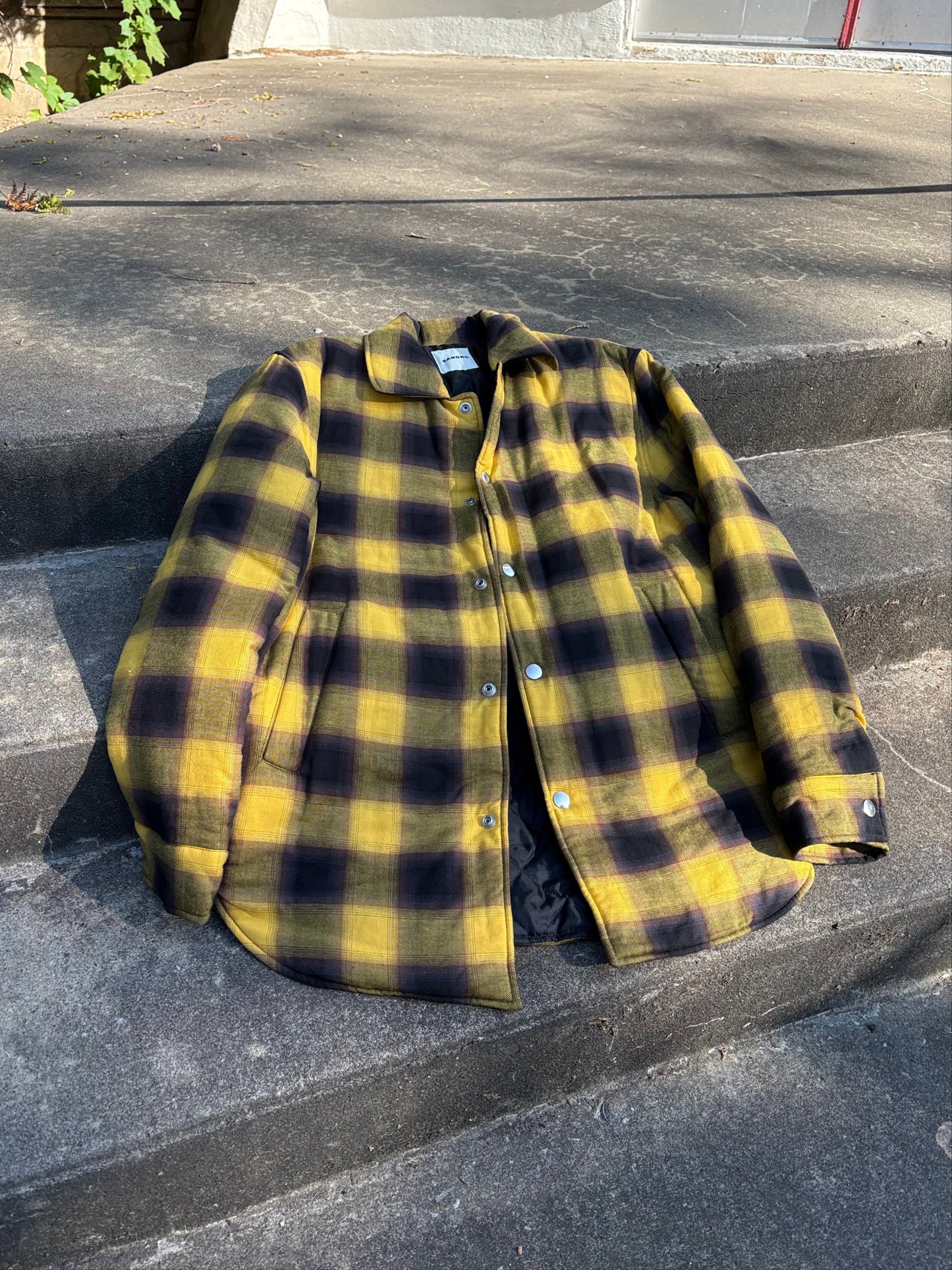 Sandro Plaid padded jacket L/XL