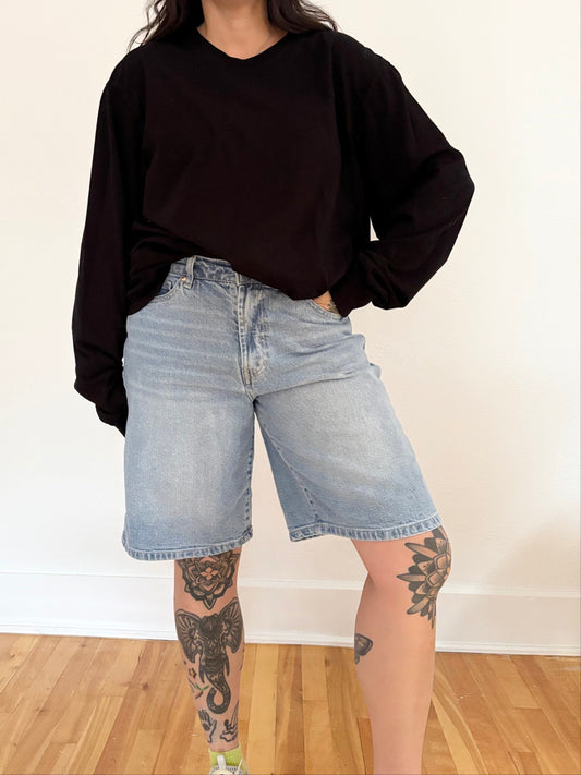 Talentless black LS tee XXL