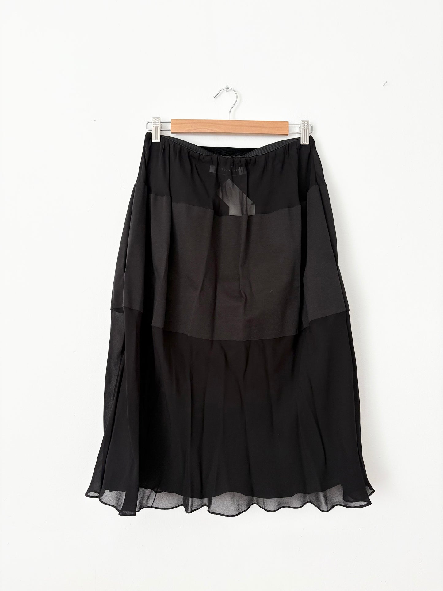 Marina Moscone mini bonded bias skirt Medium
