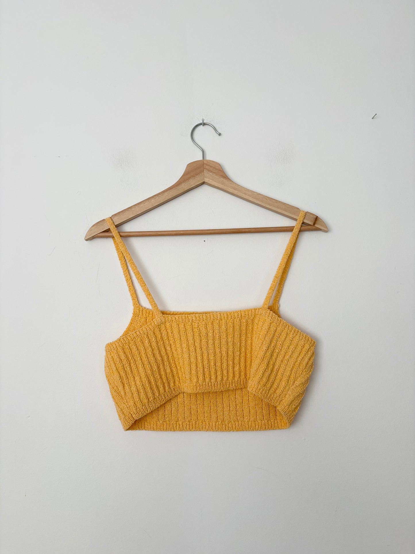 Oak + Fort cropped knit tank Medium