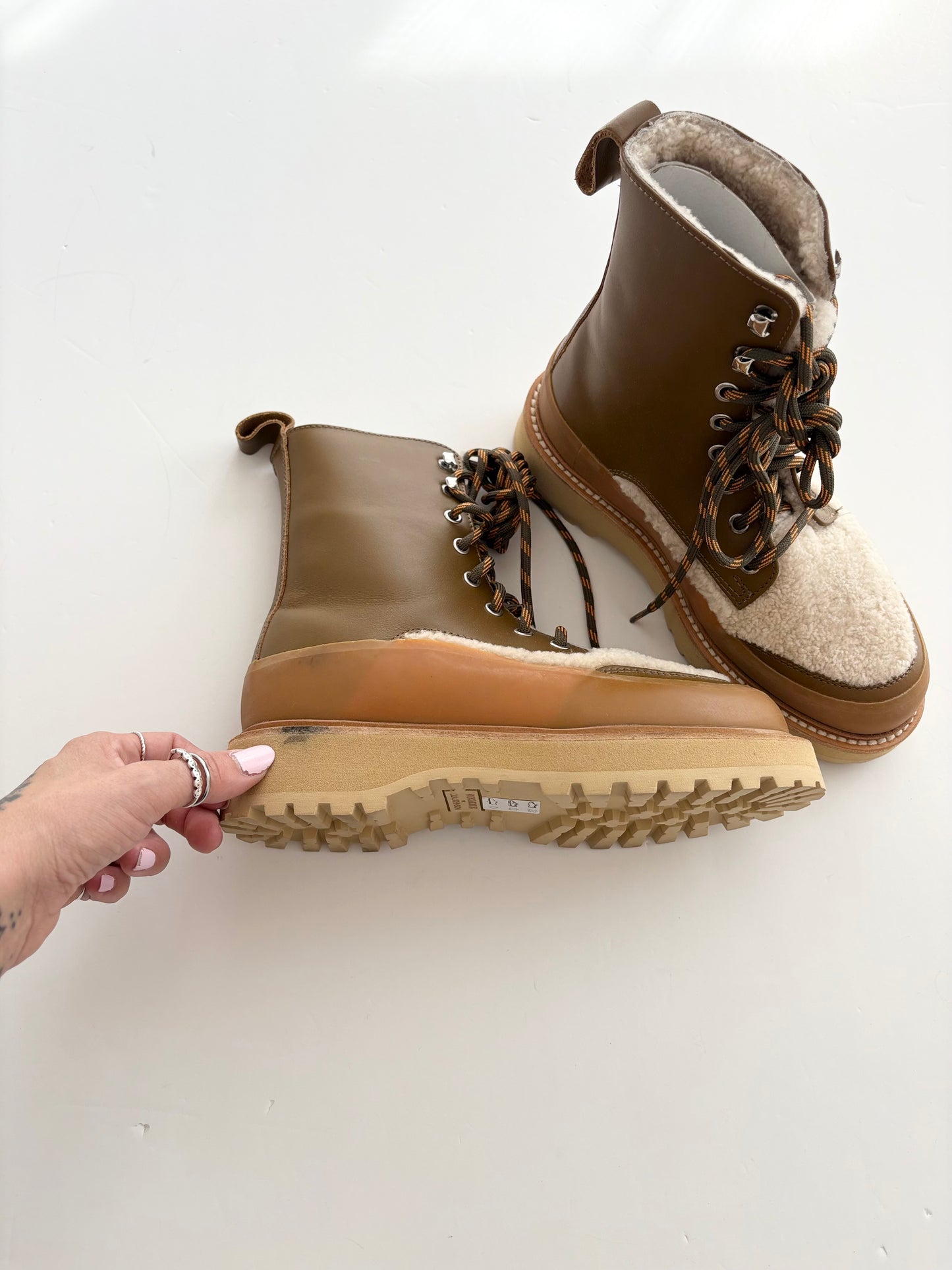 Ulla Johnson X Diemme shearling winter boots EUR36