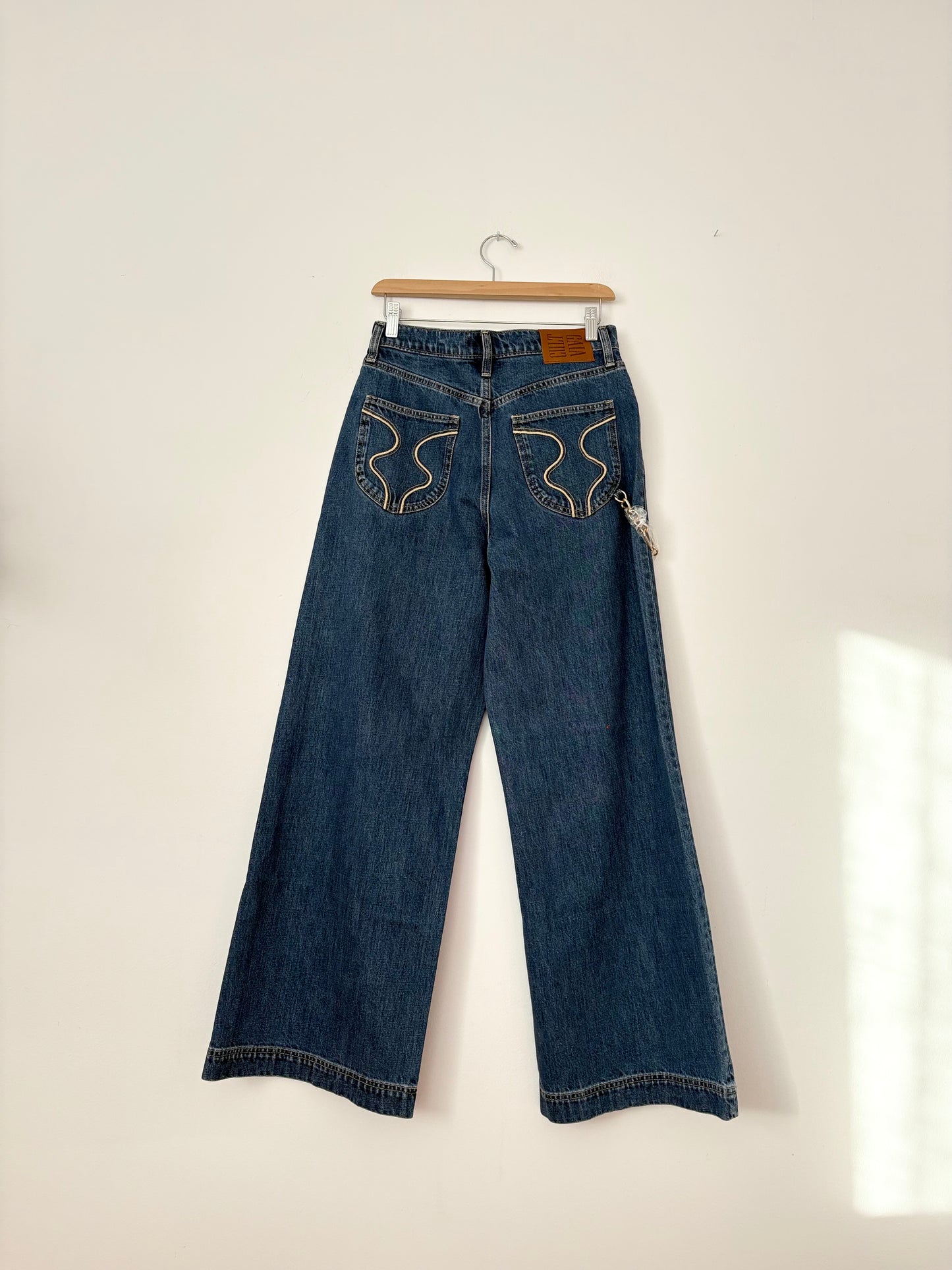 Cult Gaia X GAP wide leg chain jeans W29