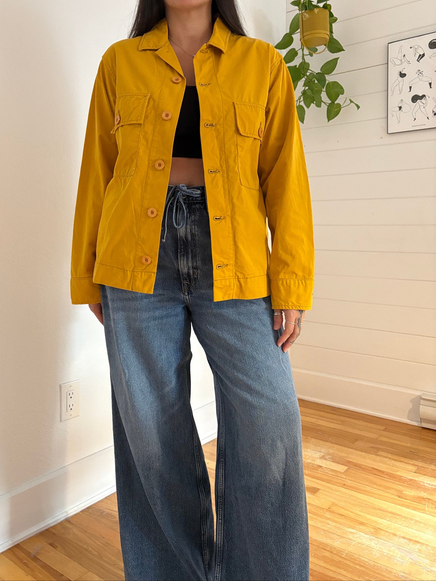 UNIF yellow chore light jacket S/M