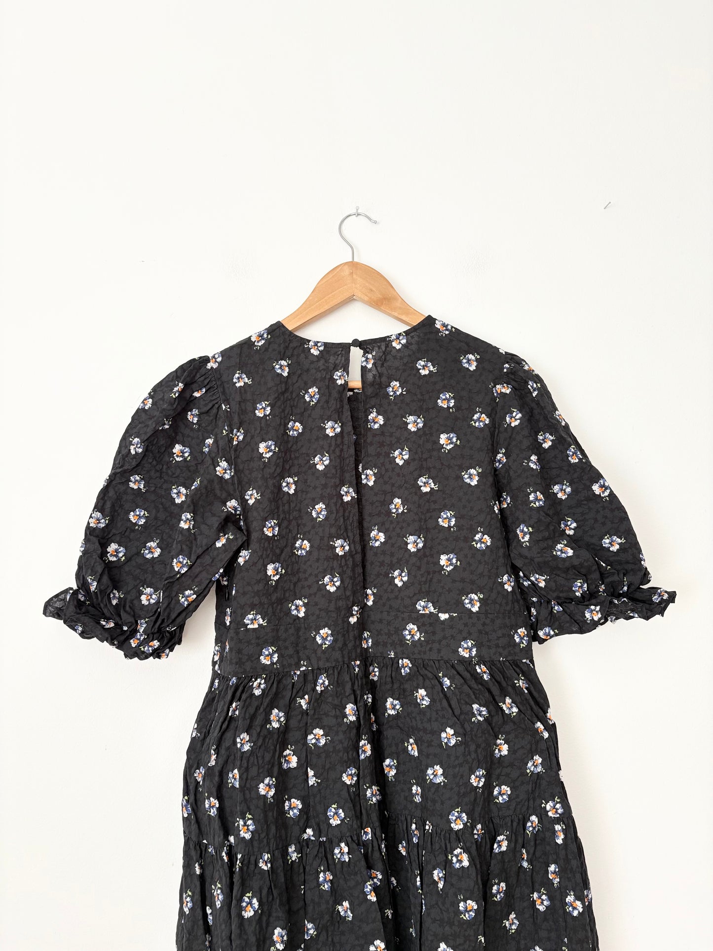 & Other stories floral puff sleeve midi dress Medium