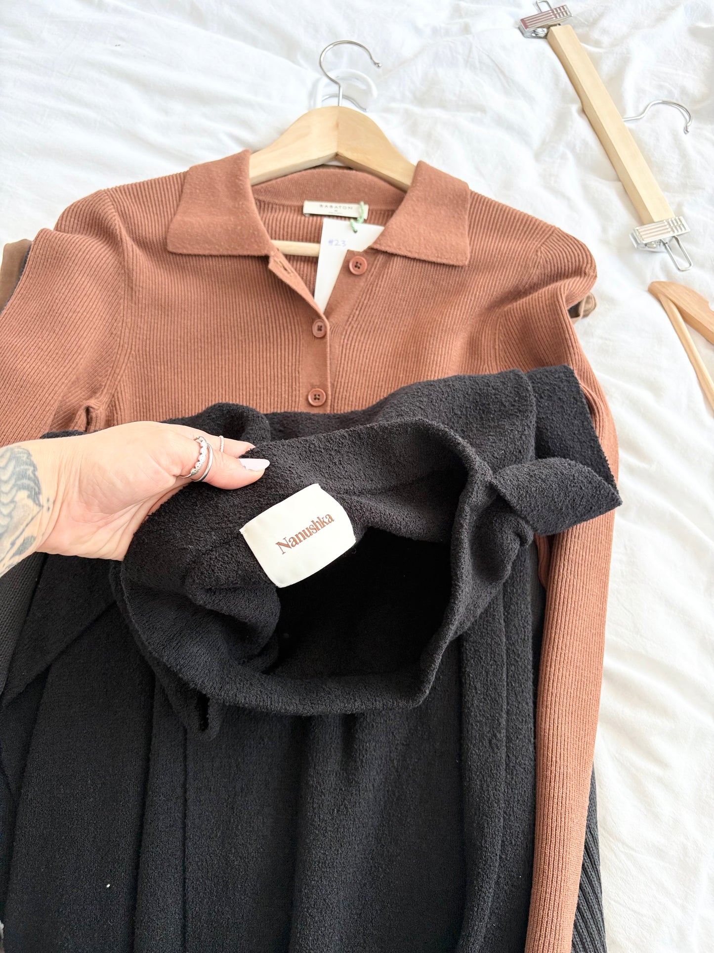 Nanushka helia wrap midi skirt XS/S