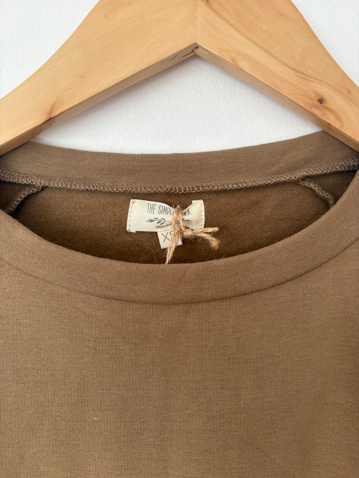 The simple folk The sweatshirt in walnut XS