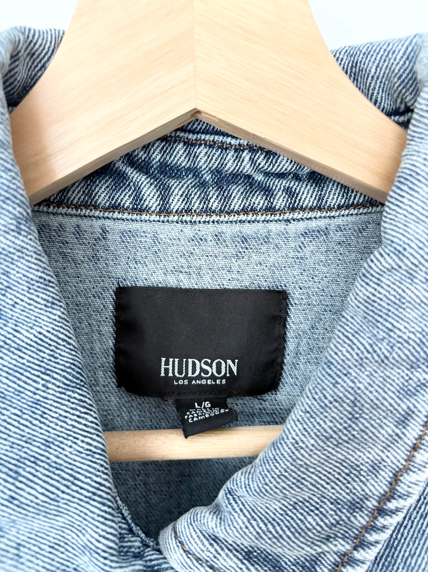 Hudson jeans denim boyfriend jacket Large