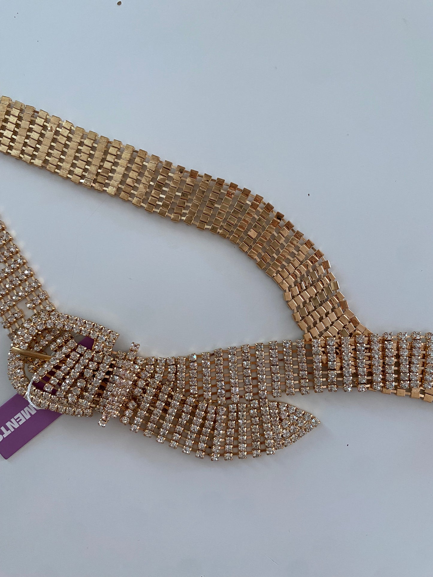 Petits moments gold metal mesh belt L/XL