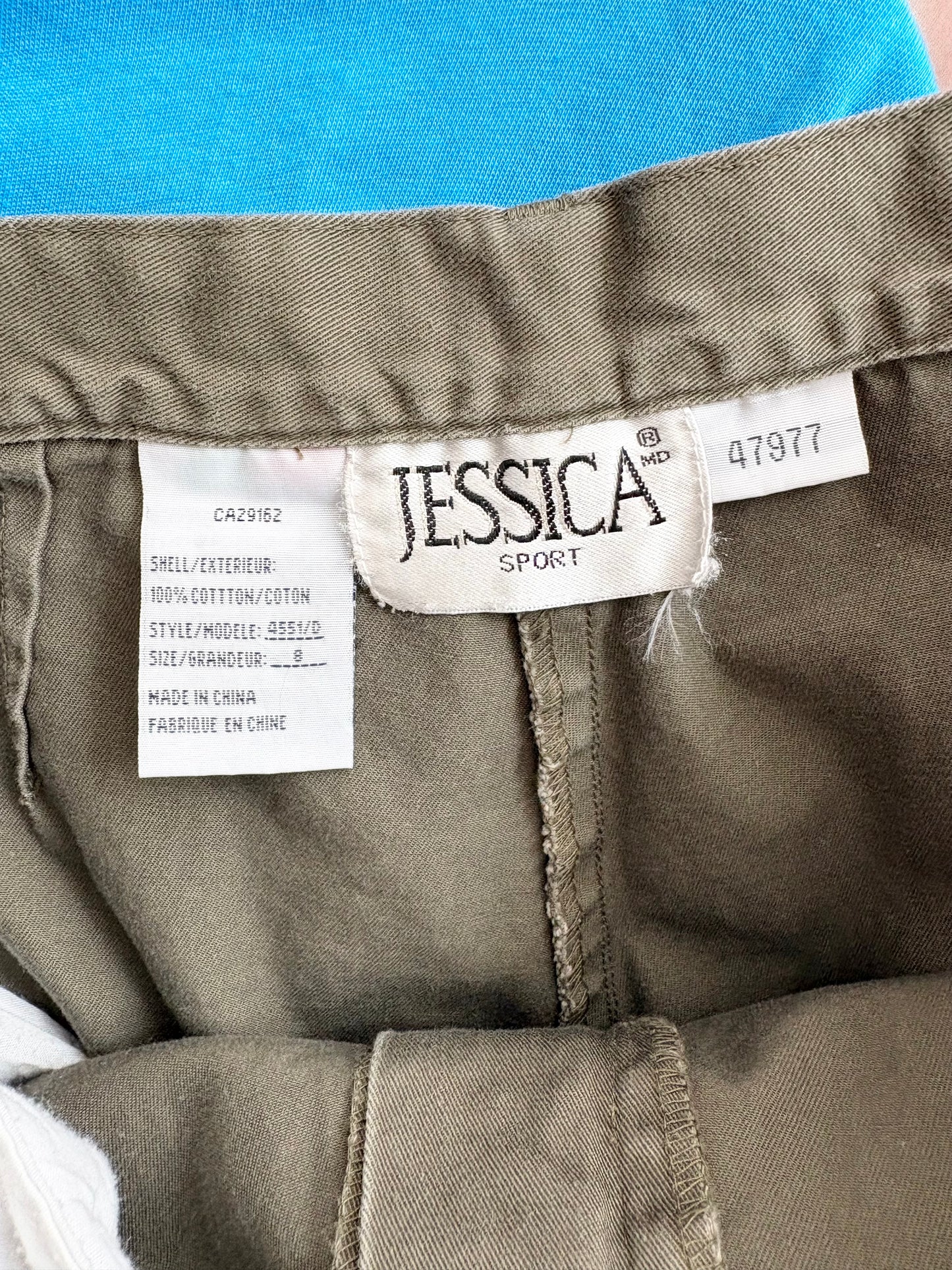 Vintage khaki balloon capris W27/28