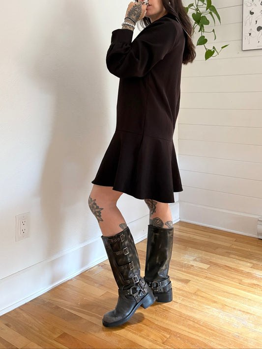 Robe à plis avec empiècements en dentelle Zara Medium
