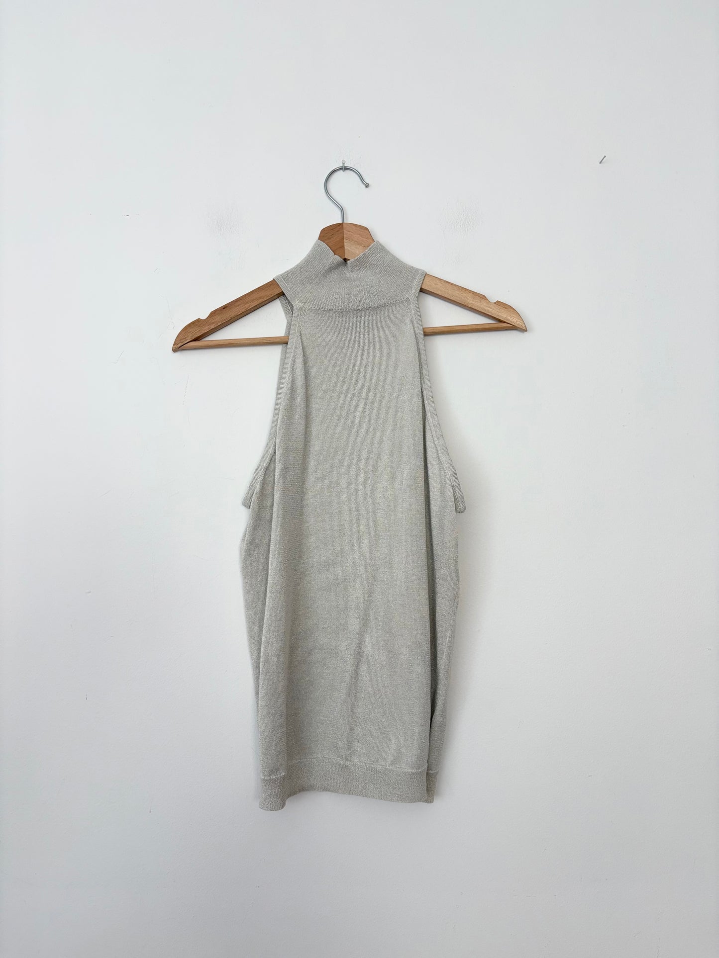 Worth silk blend high neck top Medium