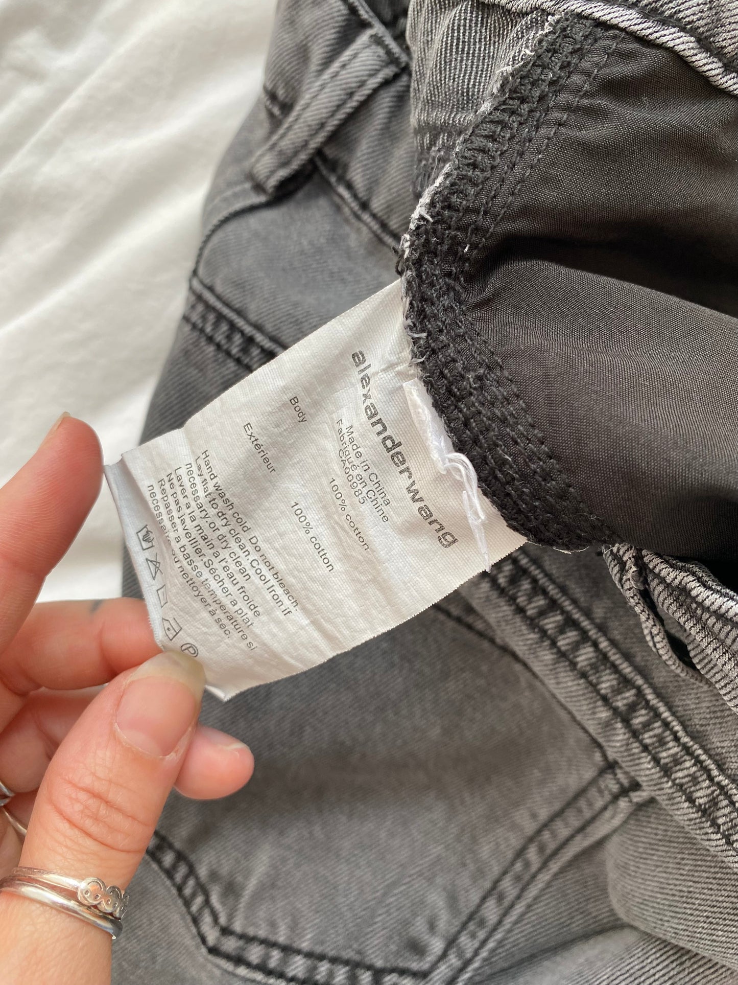 Jean souple à jambe large Alexander Wang W28