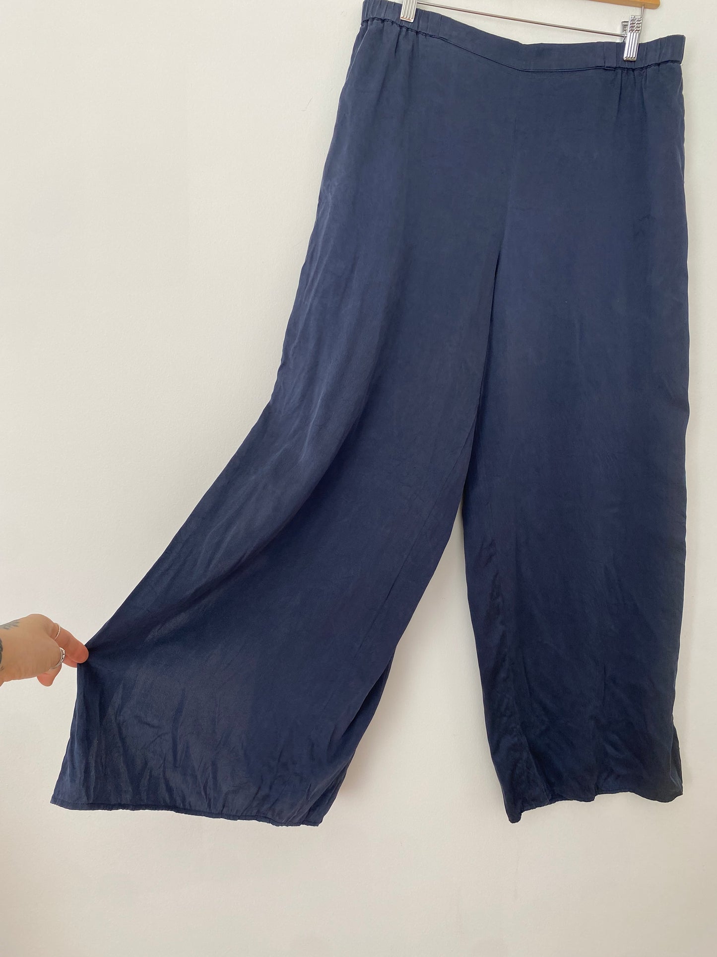 Pantalon large en soie Quince Large