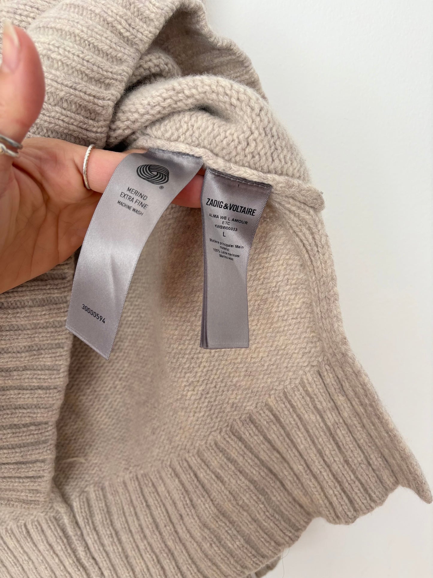 Zadig & Voltaire Alma L'amour sweater M/L
