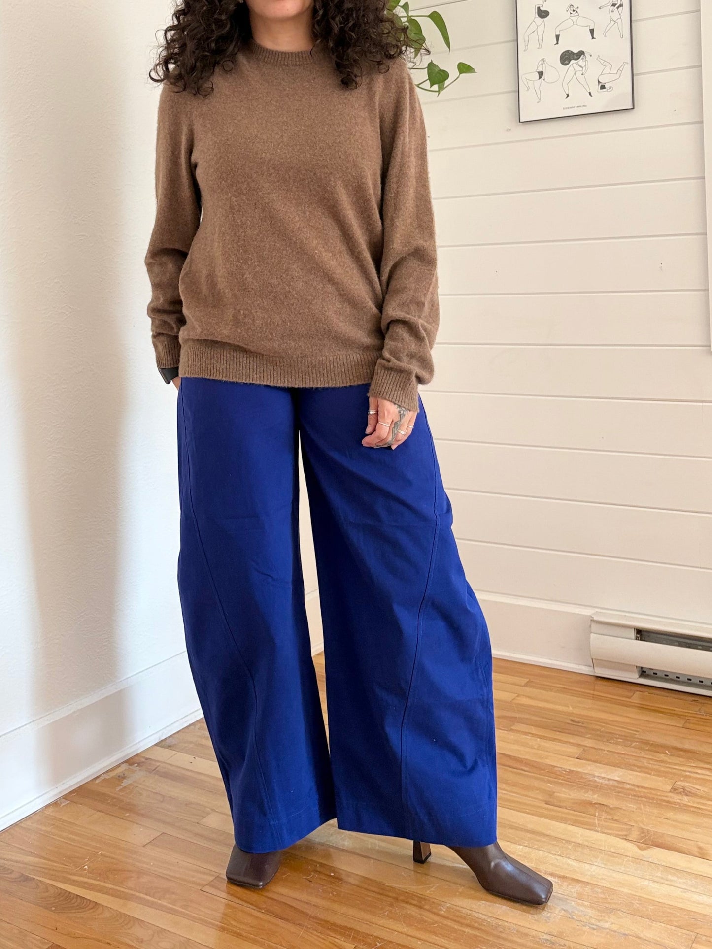 COS deconstructed barrel leg pants w28