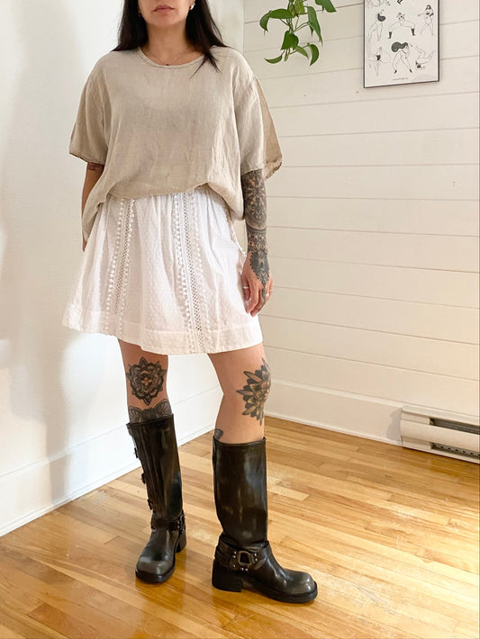 Mini-jupe à pompons et pois suisses J.crew M/L