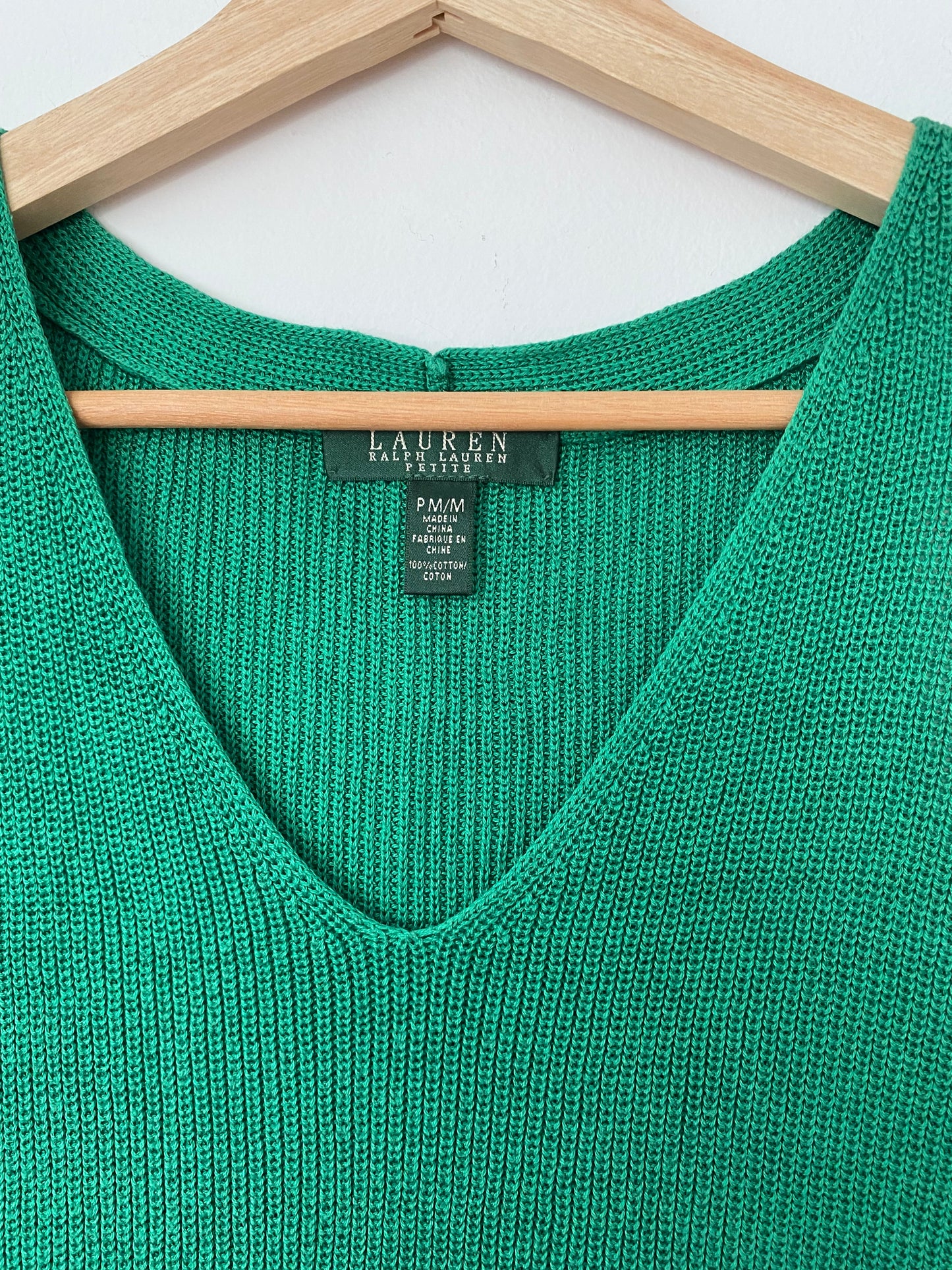 Débardeur en tricot vert Lauren Ralph Lauren S/M