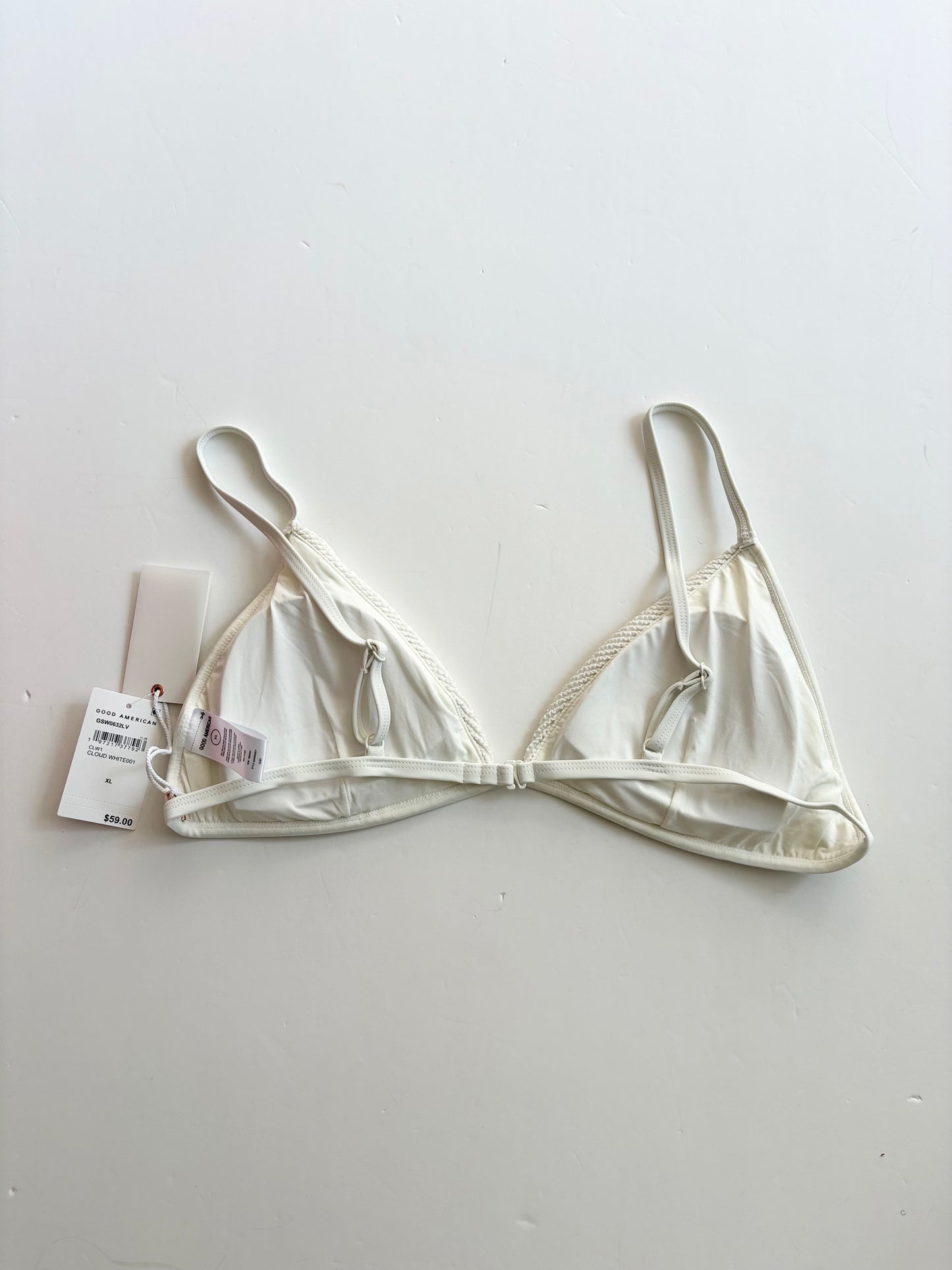 Good American perfect fit white bikini top XL