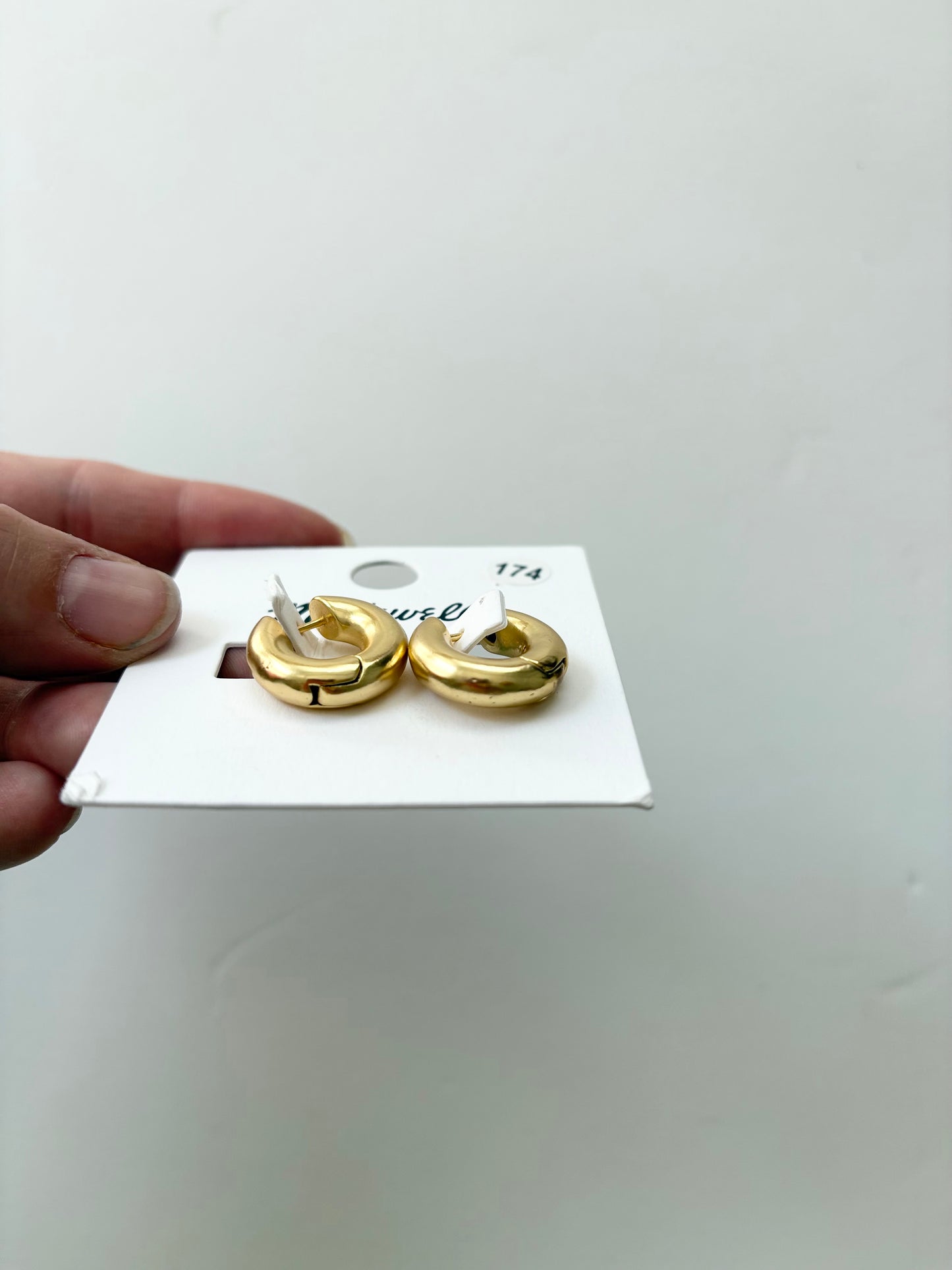 Boucles d'oreilles créoles épaisses en forme de donut Madewell
