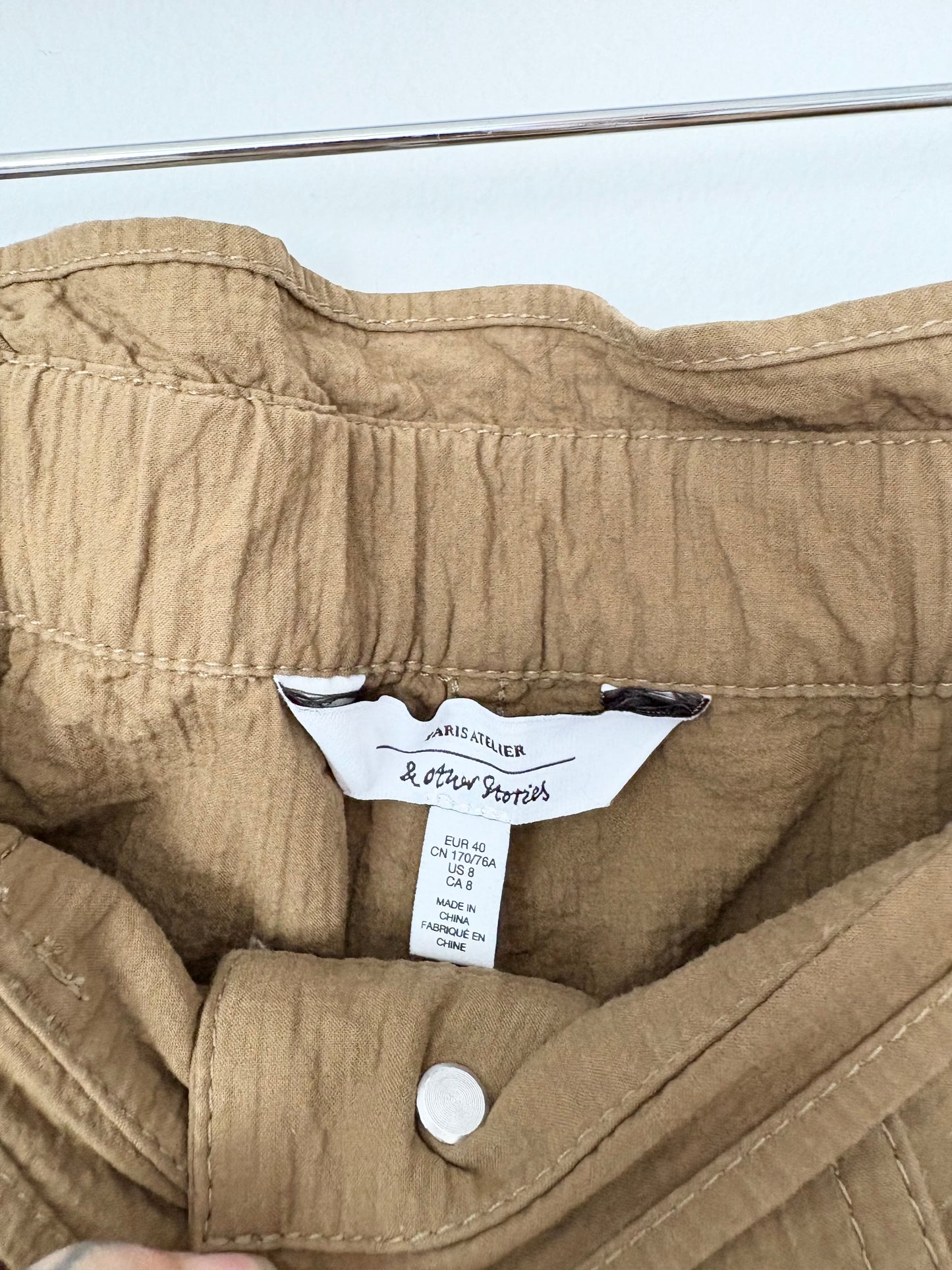 & Other stories paperbag barrel trousers Medium