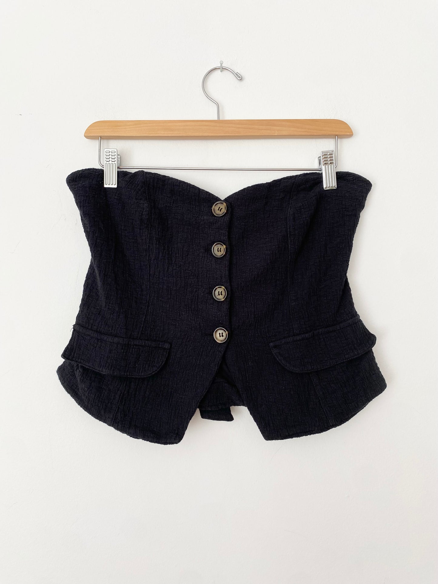 Anthropologie strapless vest stop S/M