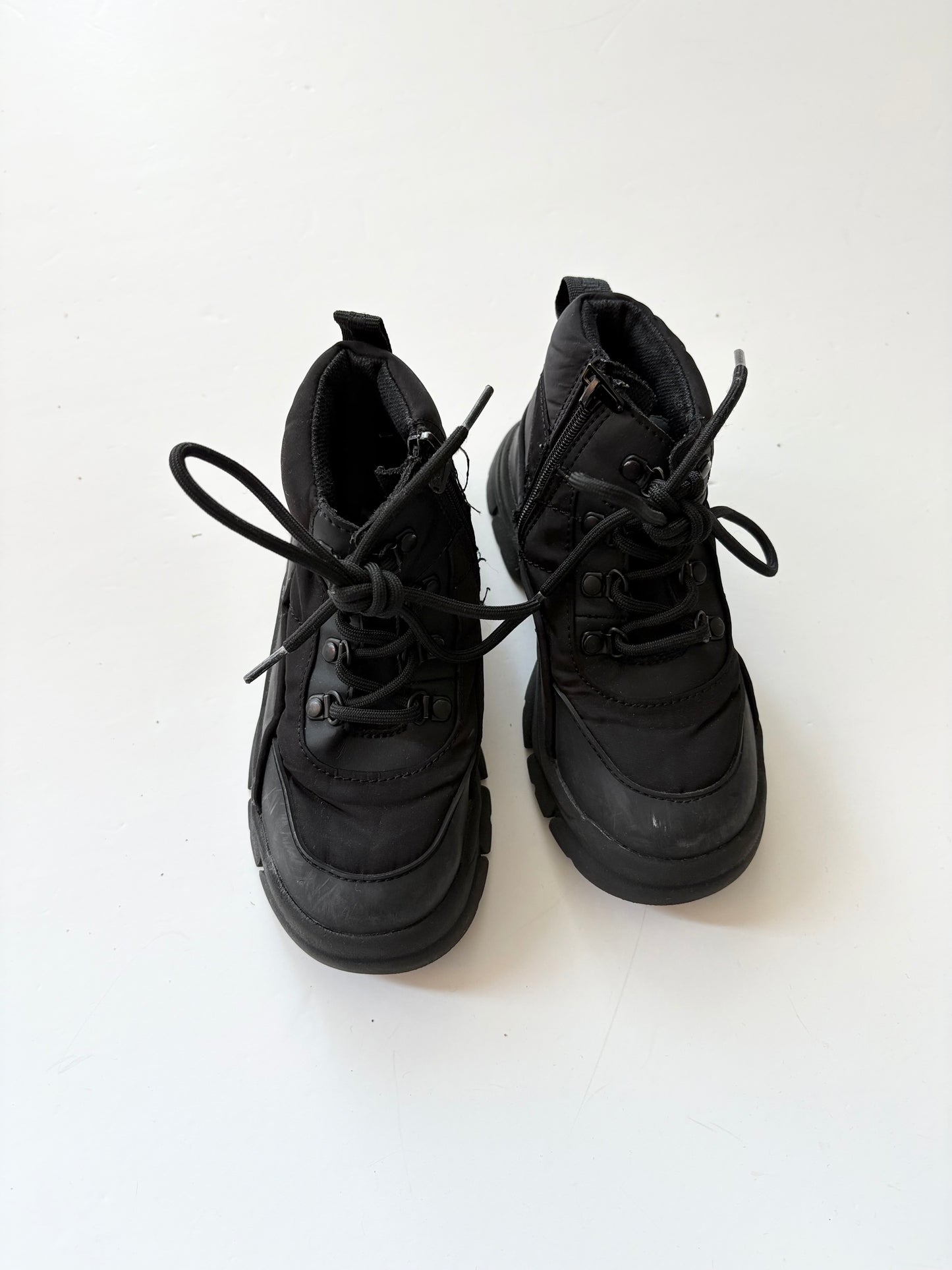 Zara black booties US8