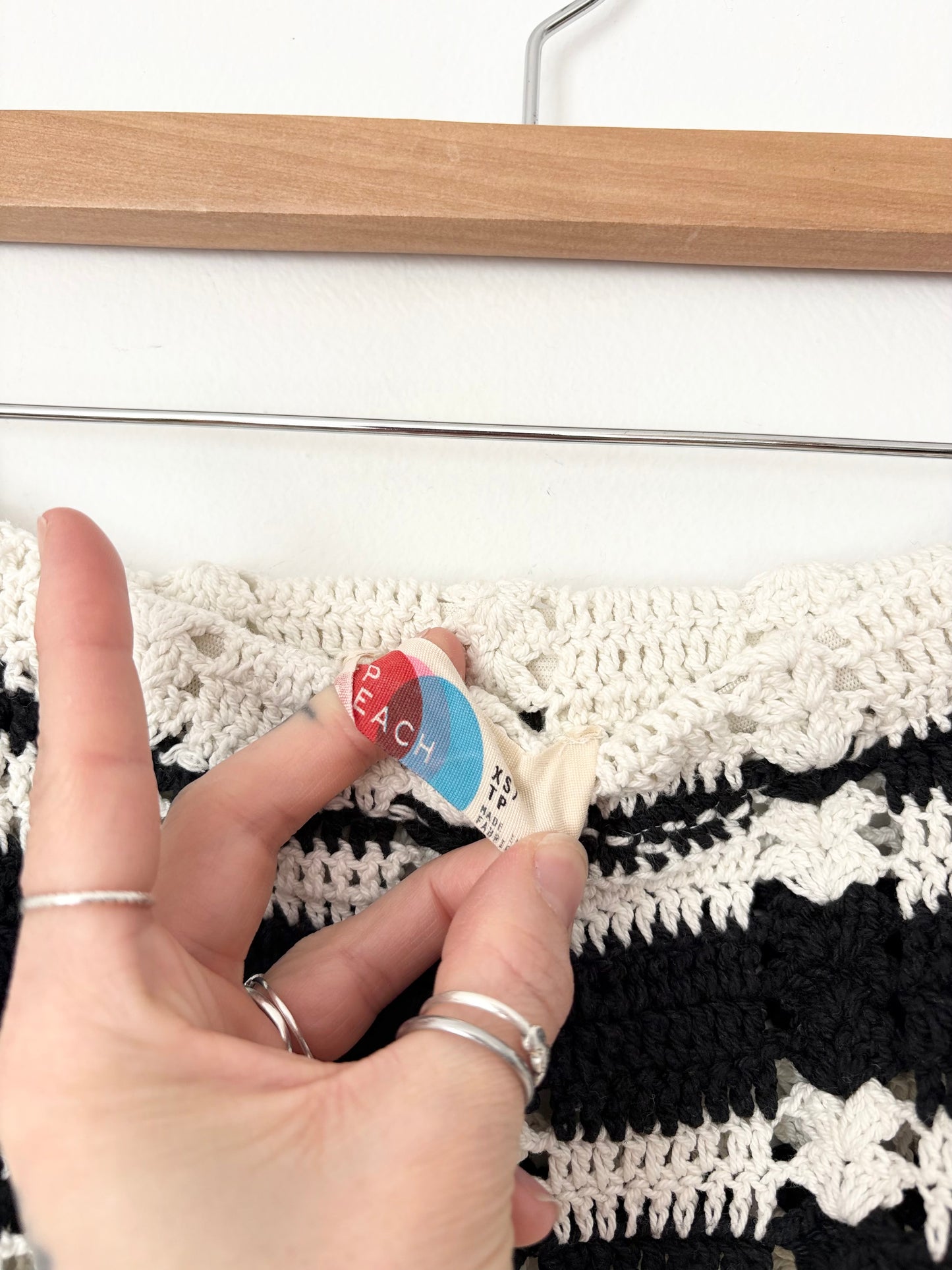 Jupe midi en crochet Free People Donni XS/S