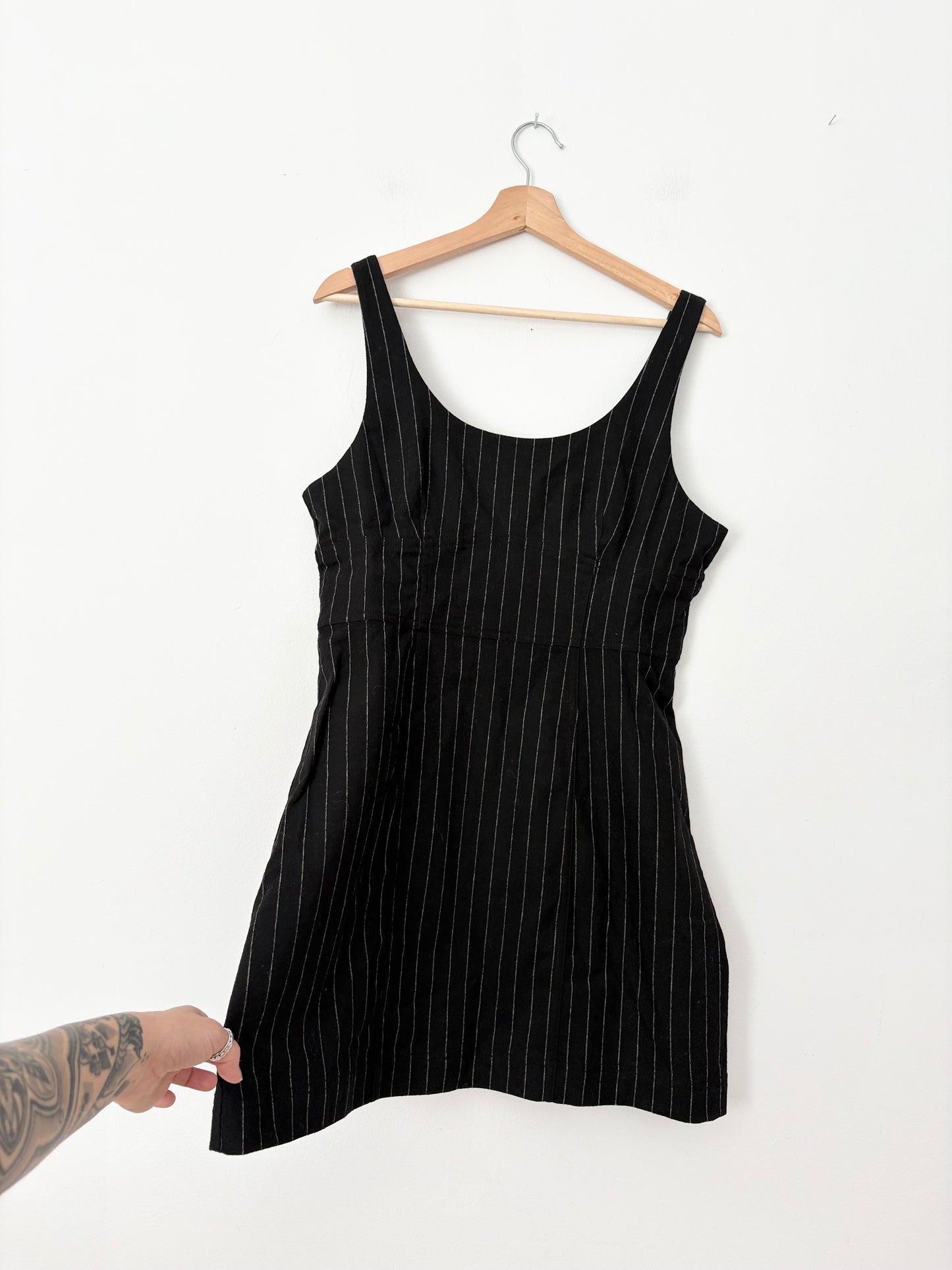 Mini-robe Madewell en laine mélangée à fines rayures M/L