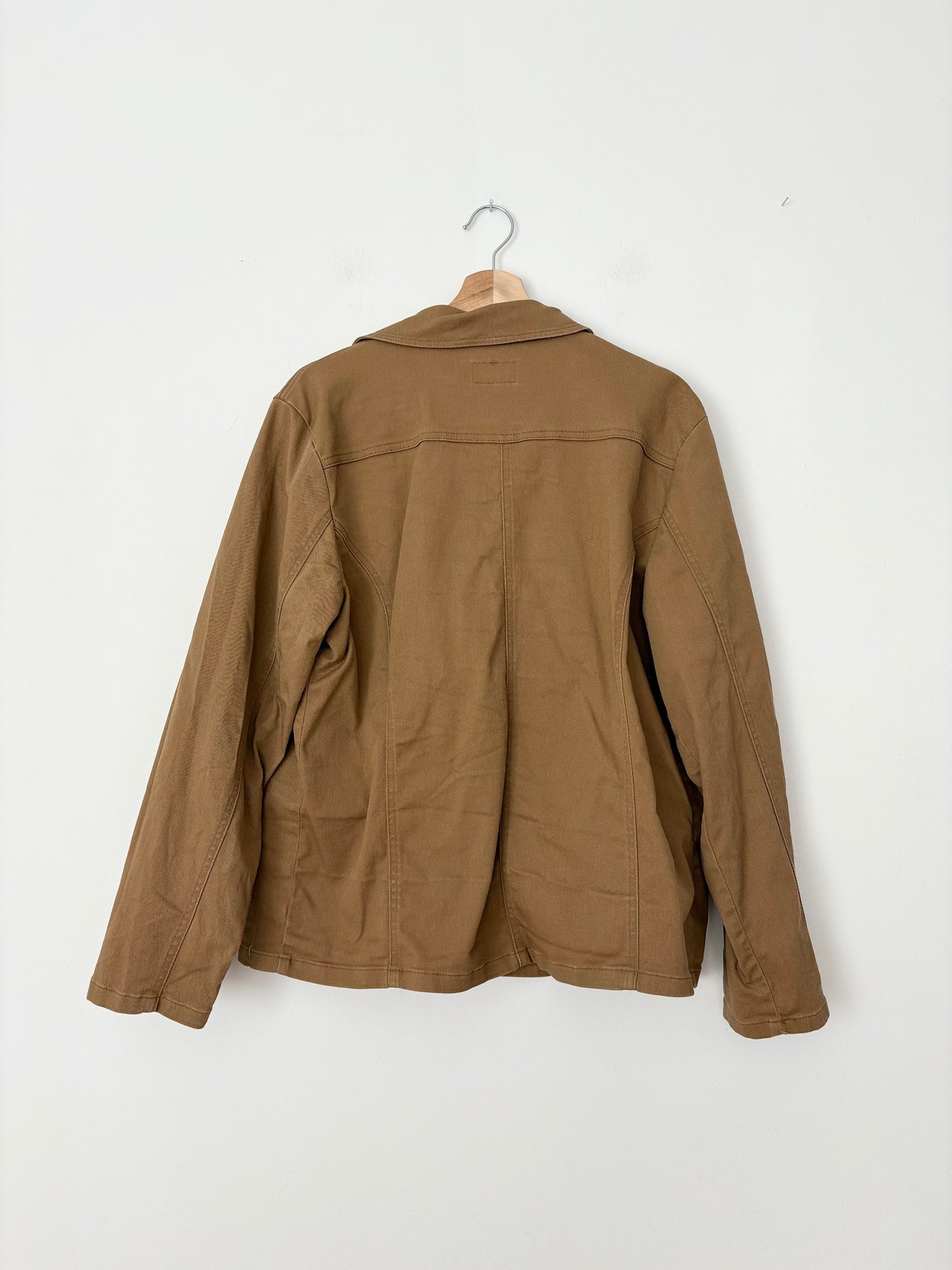 Vintage FDJ tan denim jacket M/L
