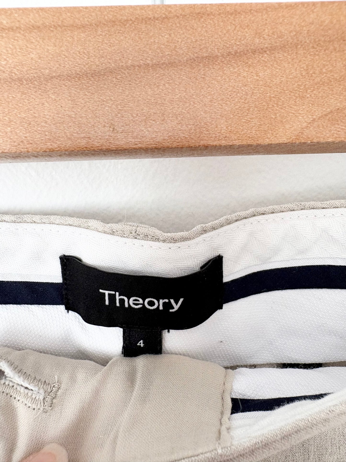Theory Skea crunch linen sleeveless vest & shorts set S/M