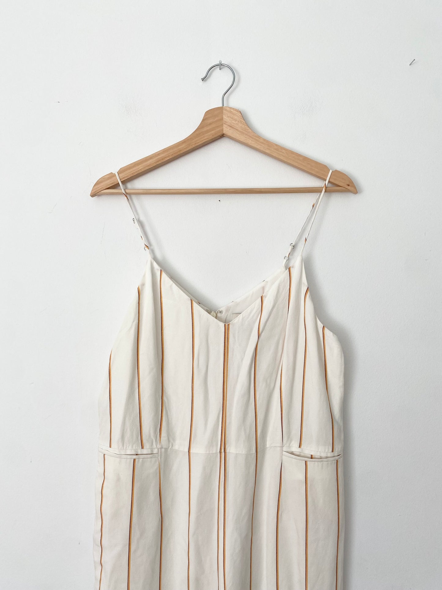 Anthropologie The Essential yarn-dyed jumpsuit M/L
