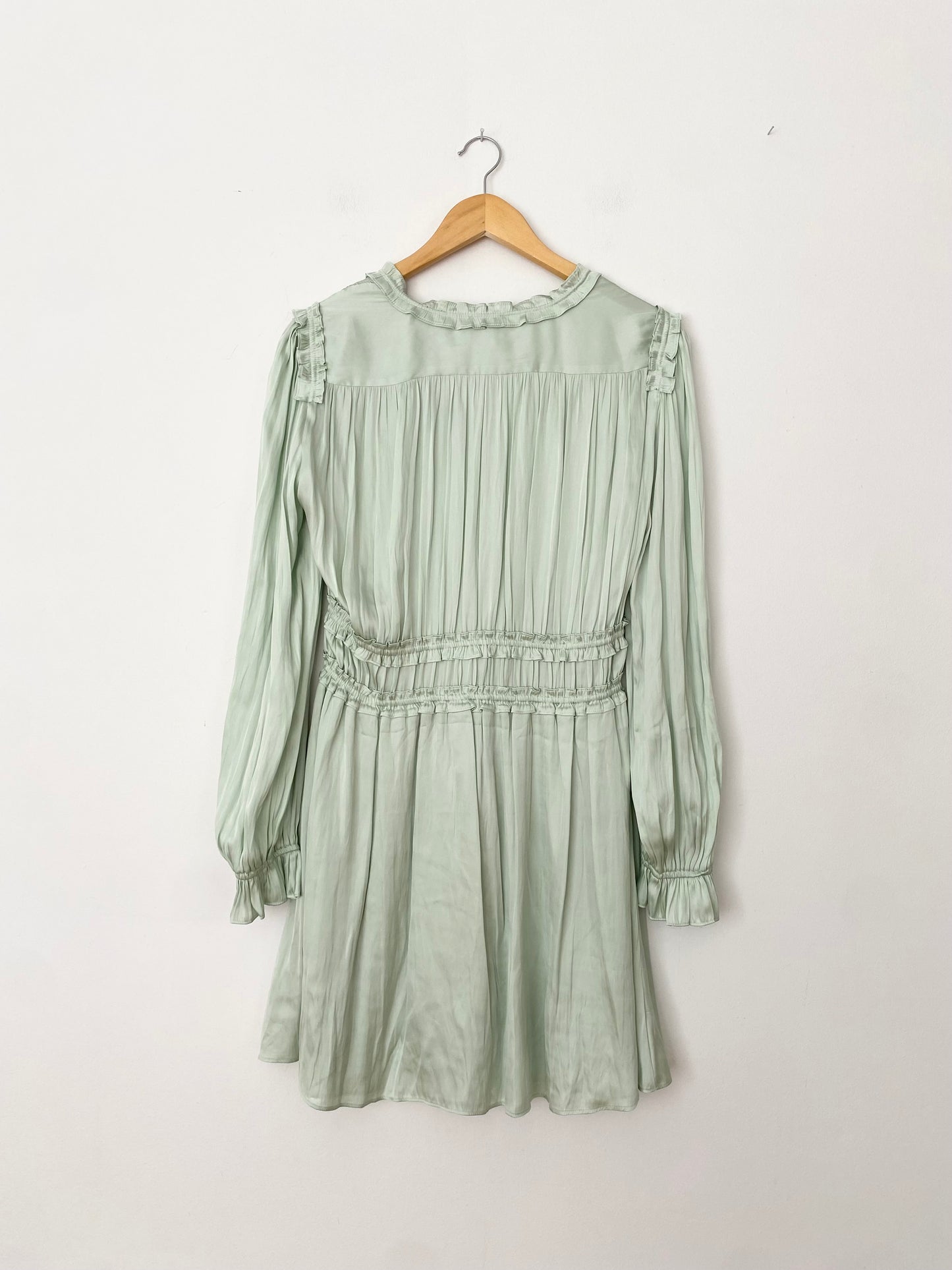 The kooples pleated flowy mini dress Medium