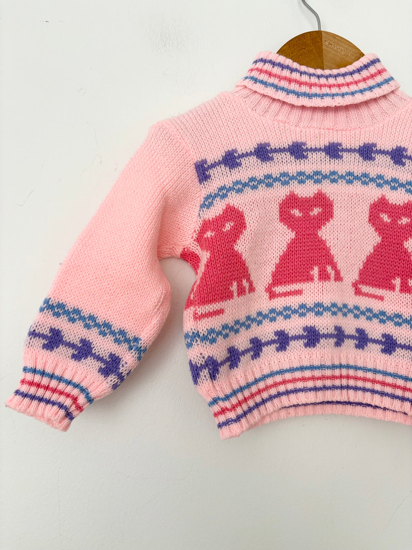 Vintage pastel knit sweater 12months