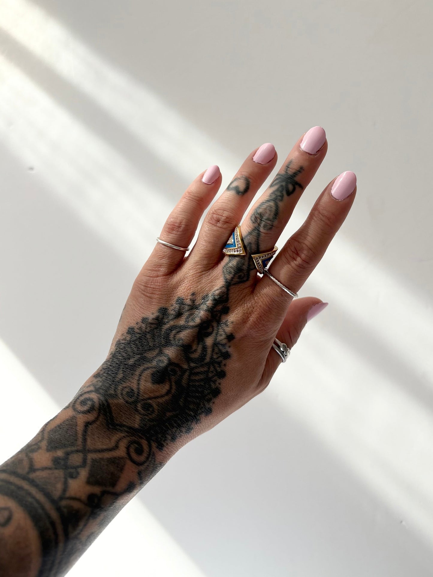Noir NYC gold plated catalina open ring