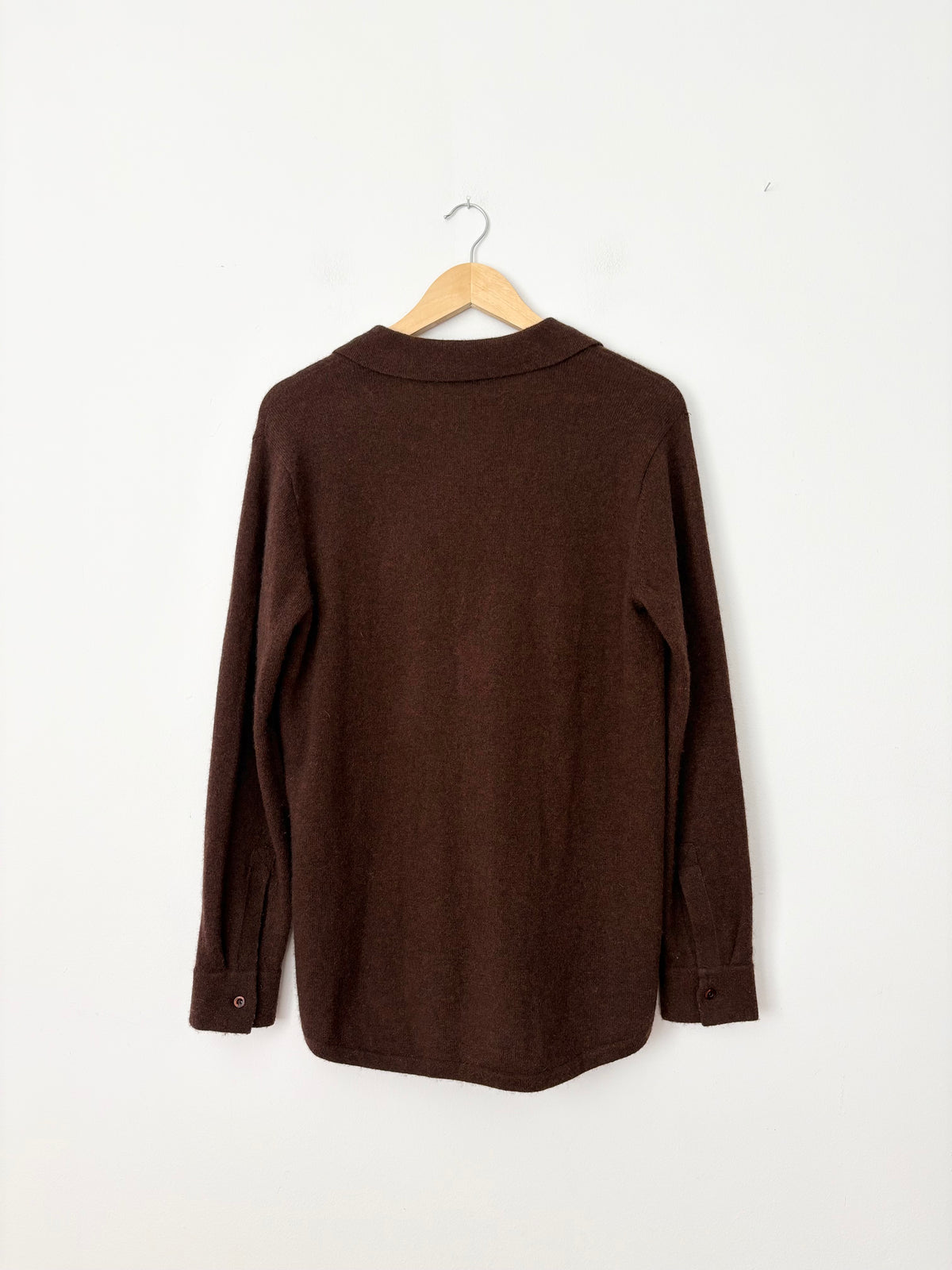 White + Warren cashmere button down shirt S-L