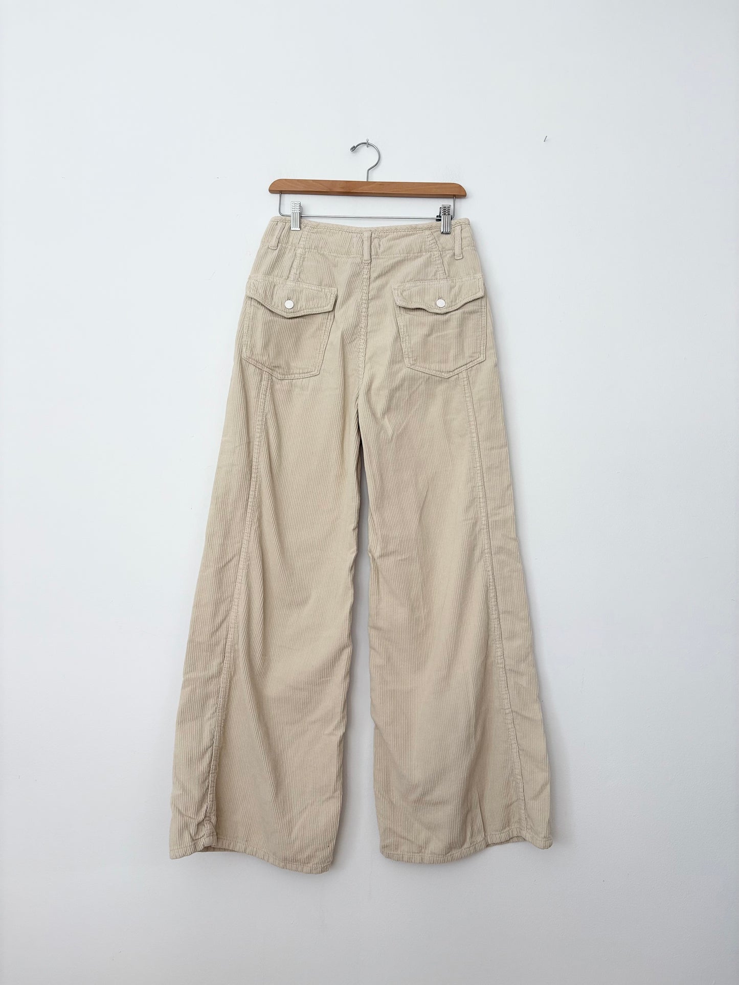 Free People Harlow wide leg corduroy pants W28