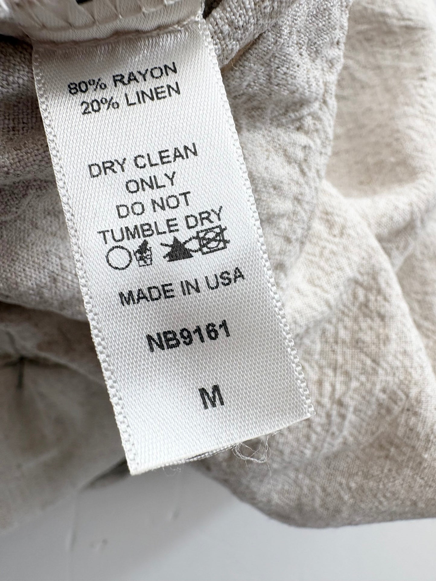 N.L.T Cove Linen blend wide leg pants Medium