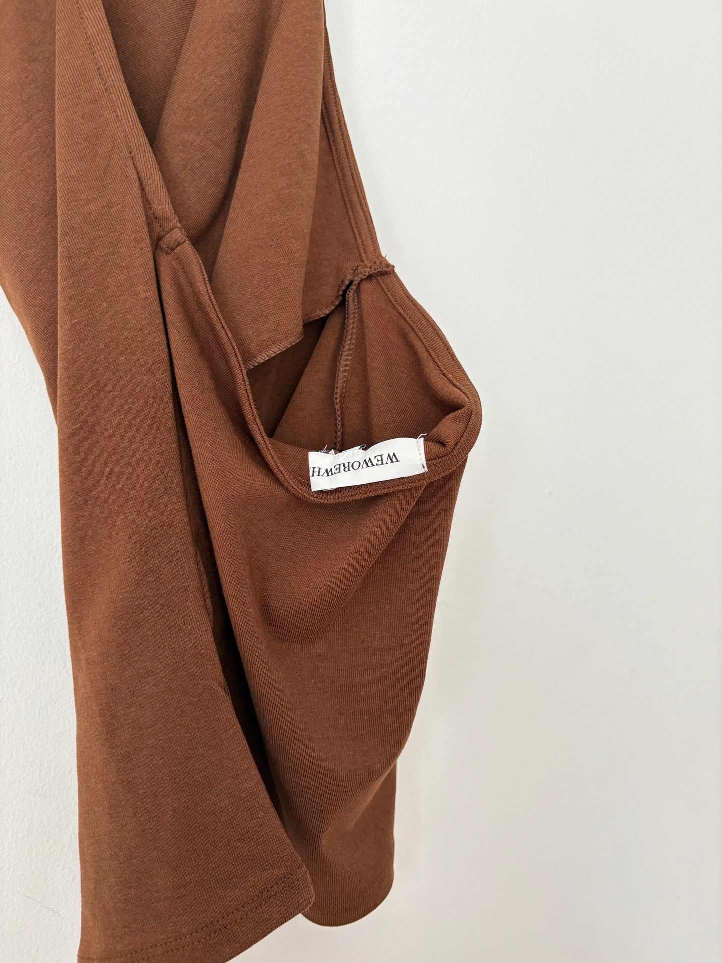 Weworewhat halter cowlneck top Medium