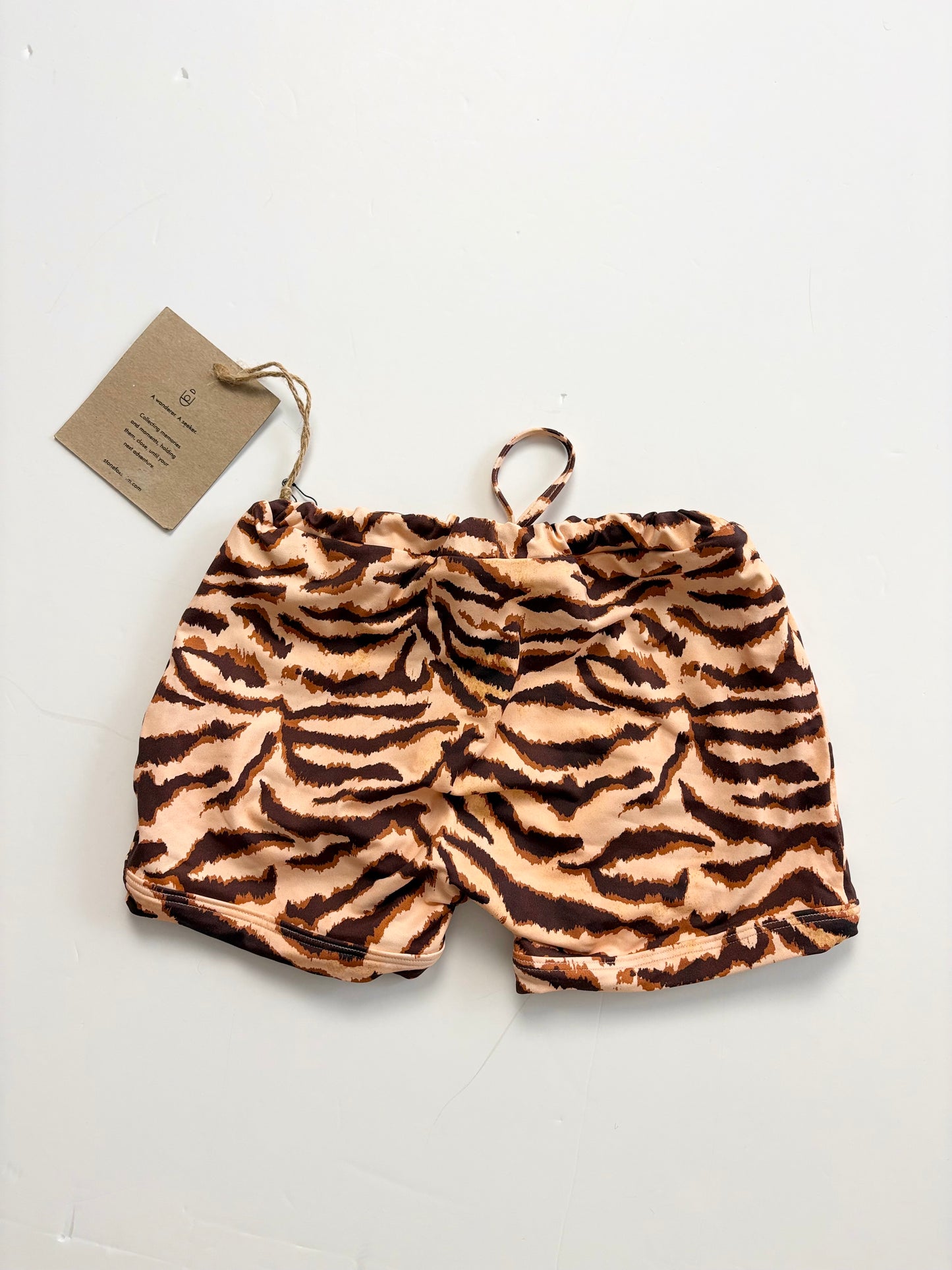Stone Fox swim zebra shorts 6Y