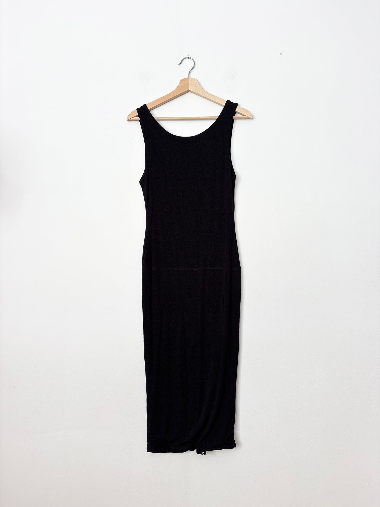 Naked Wardrobe snap button midi tank dress Large