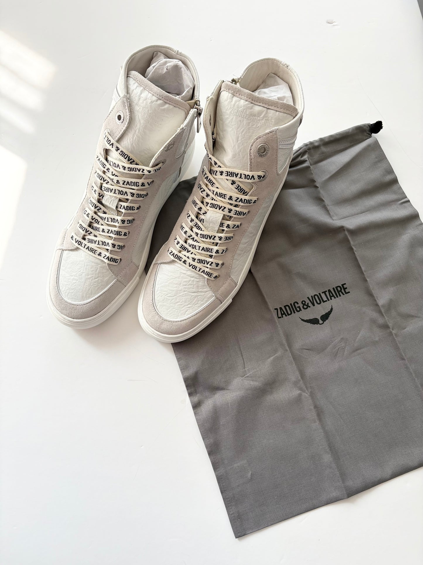 Zadig & Voltaire High flash crinkled sneakers EUR41