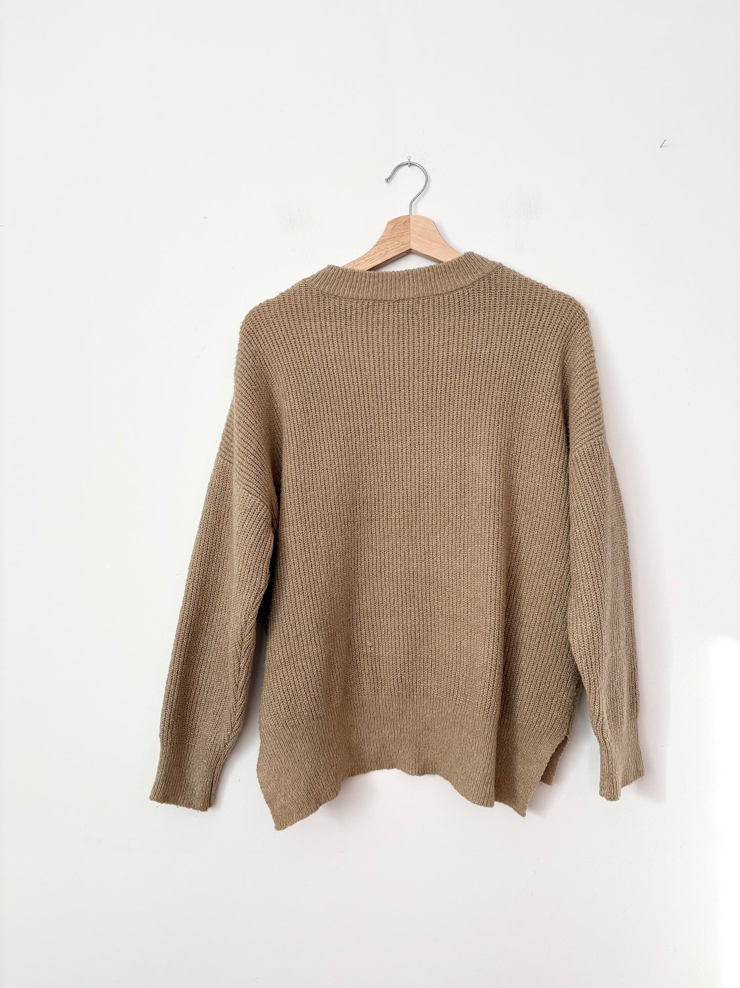 Pull en maille henley Moon River, taille moyenne