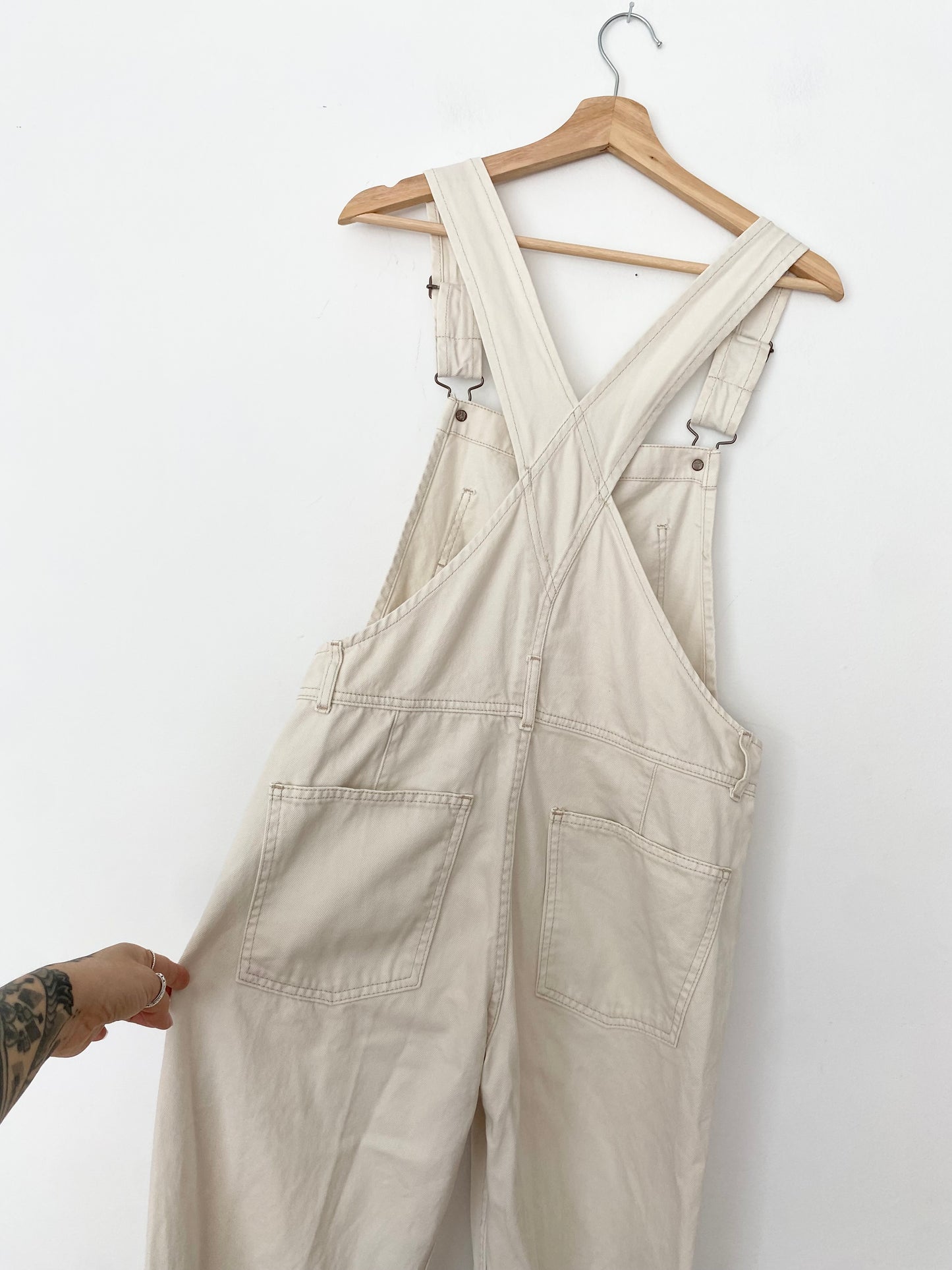 Salopette en jean blanche Free People XS/S