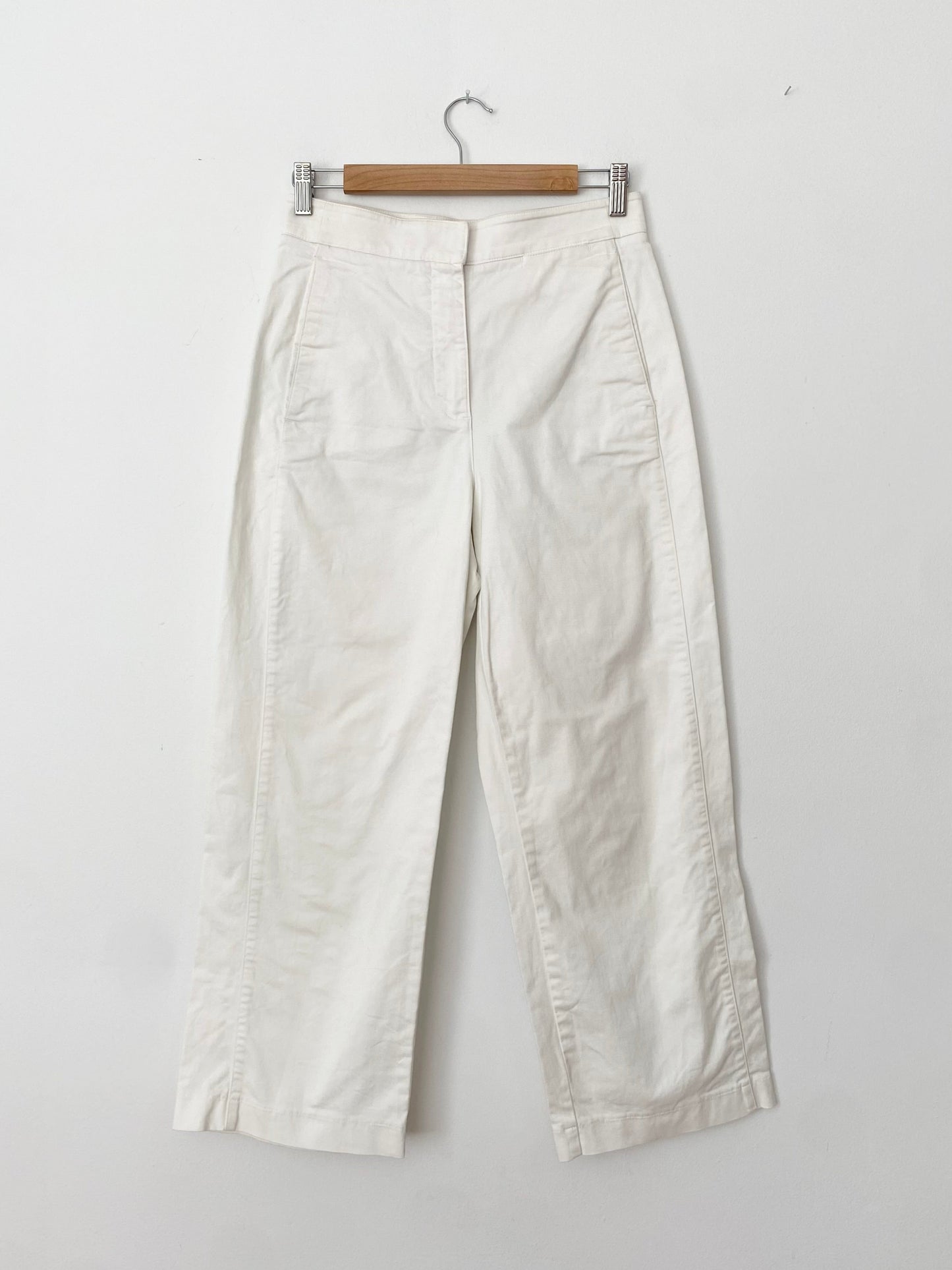Pantalon blanc à jambes larges Babaton Walsh Small