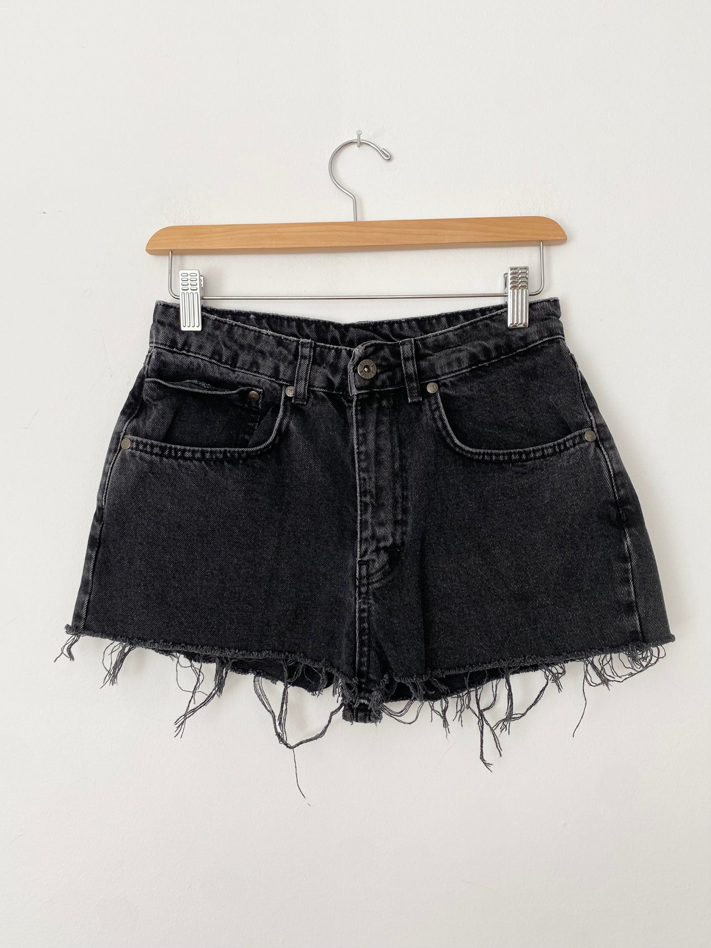 The Ragged Priest black denim cut offs W26