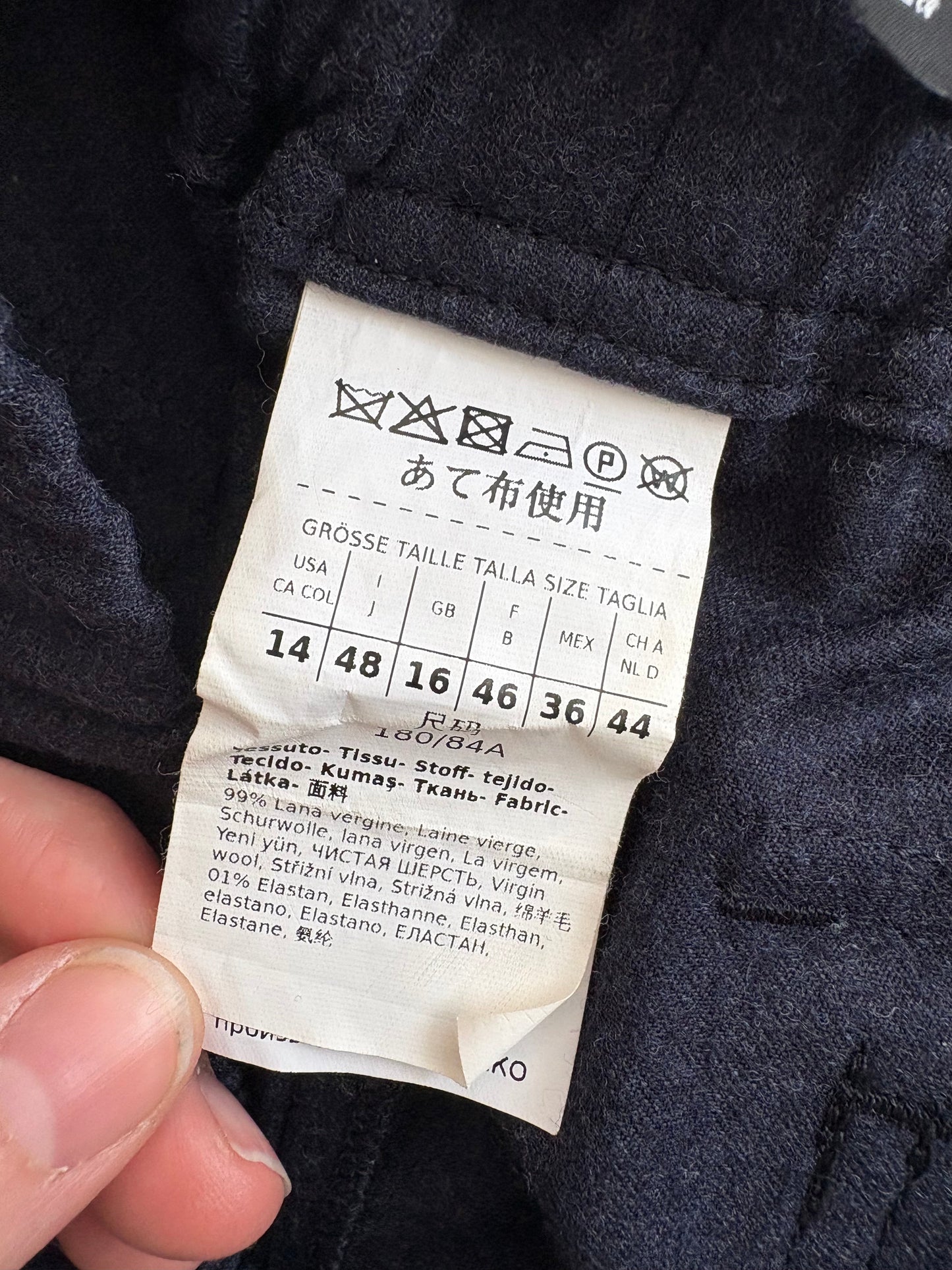 Pantalon en flanelle de laine Maxmara Weekend, taille XL